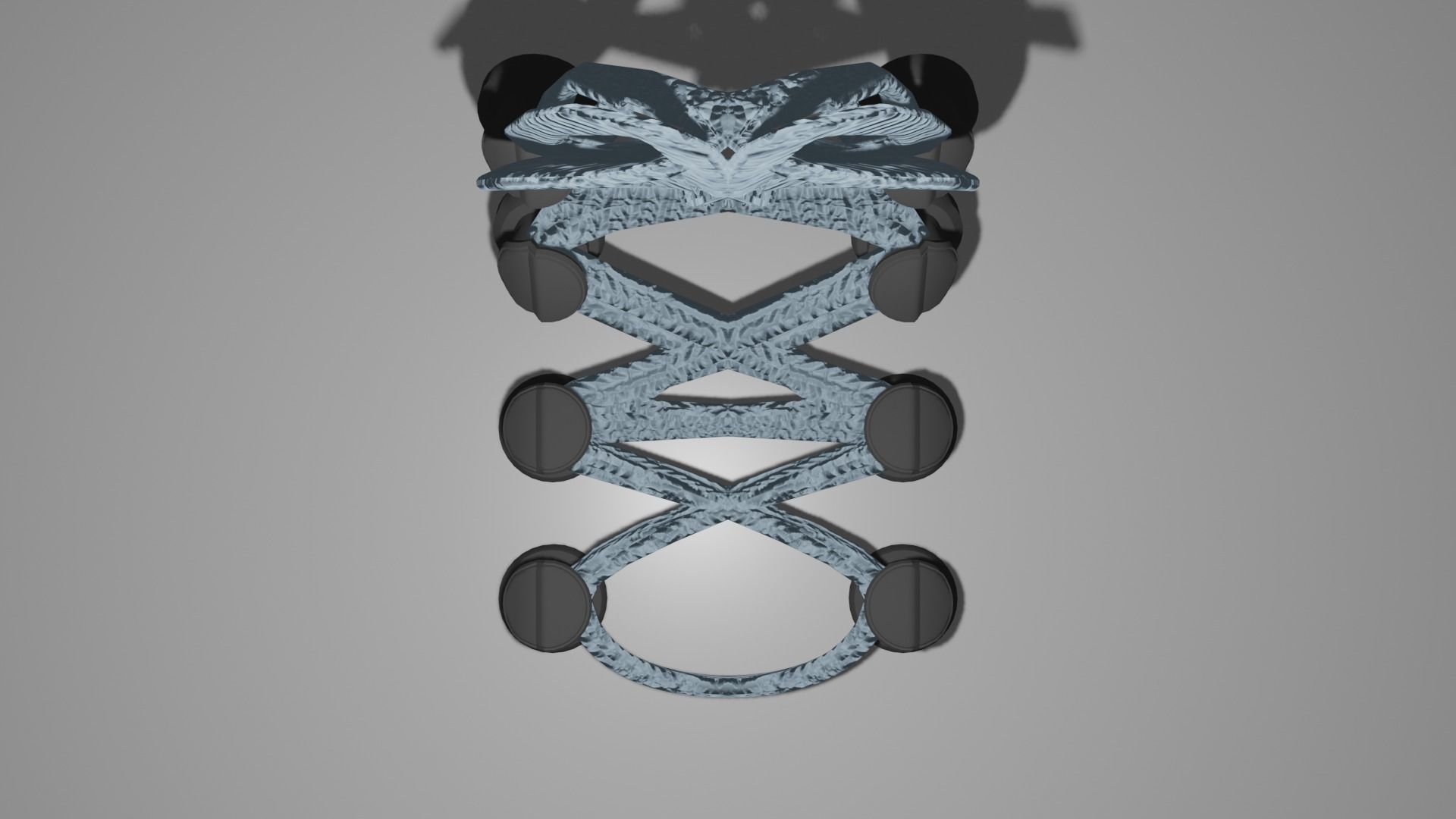 Bleu Laces Strip Free low-poly 3D model_3