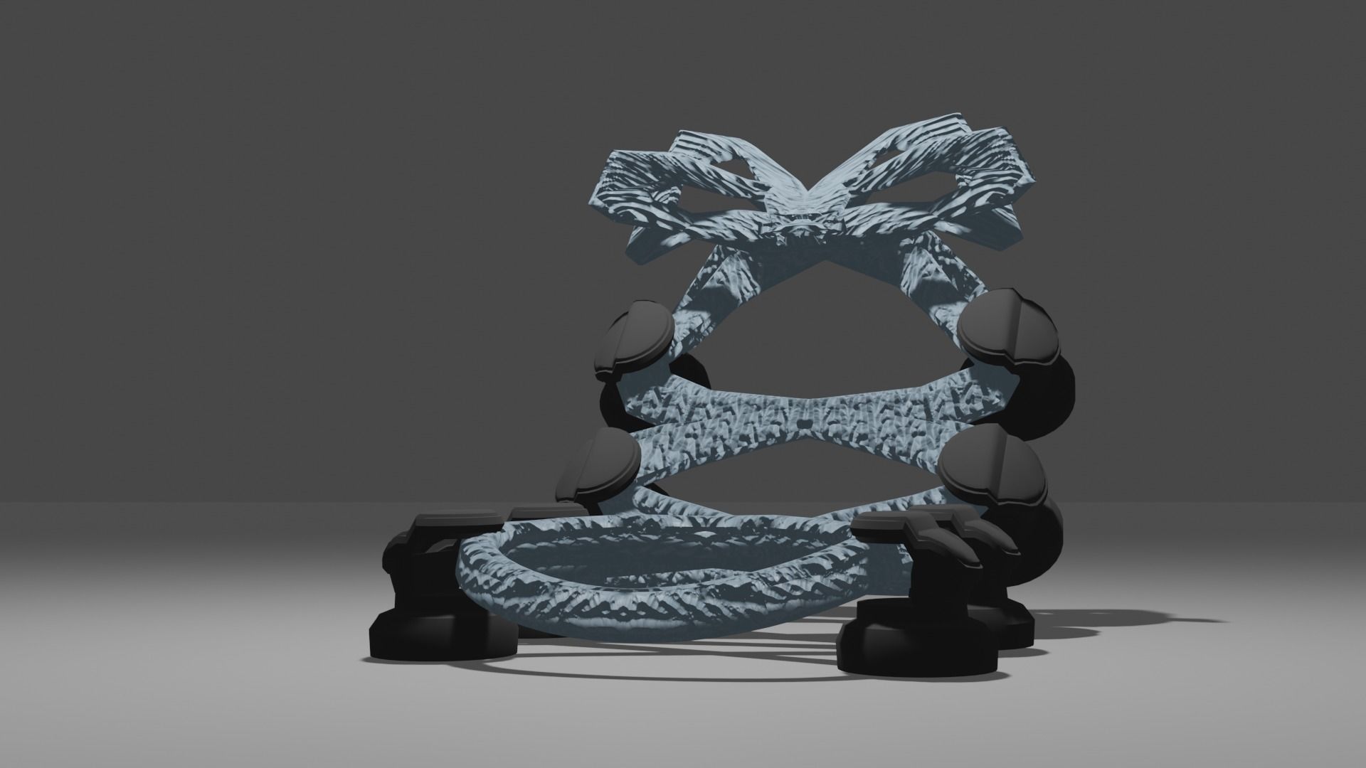 Bleu Laces Strip Free low-poly 3D model_2