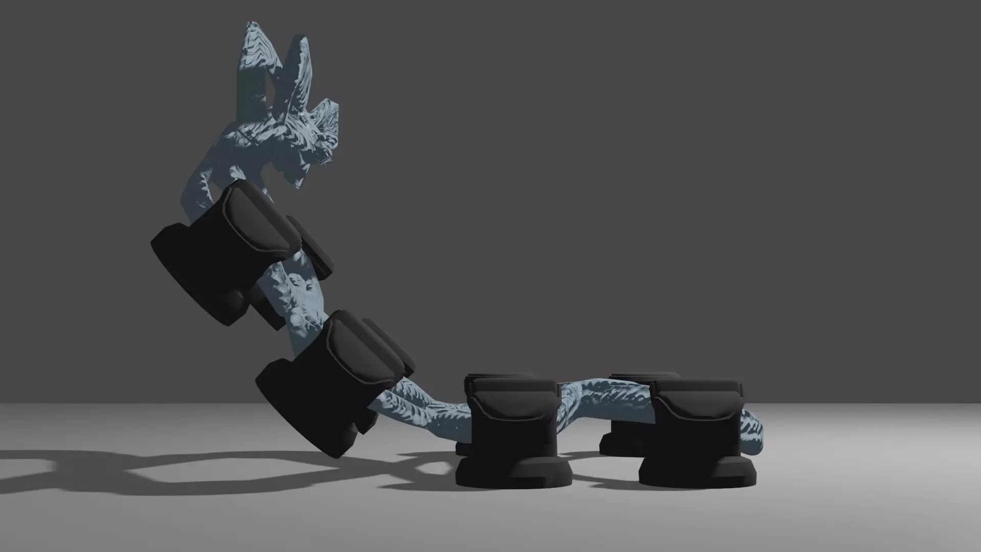 Bleu Laces Strip Free low-poly 3D model_0