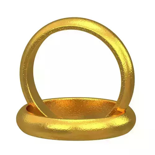 Gold Wedding Ring 3D model