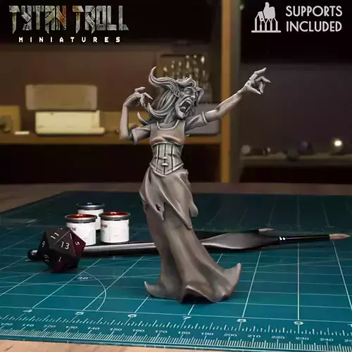 Banshee 03 - Pre-Supported 3D print model