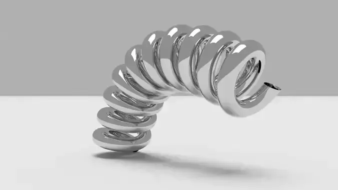 Spring Free 3D model