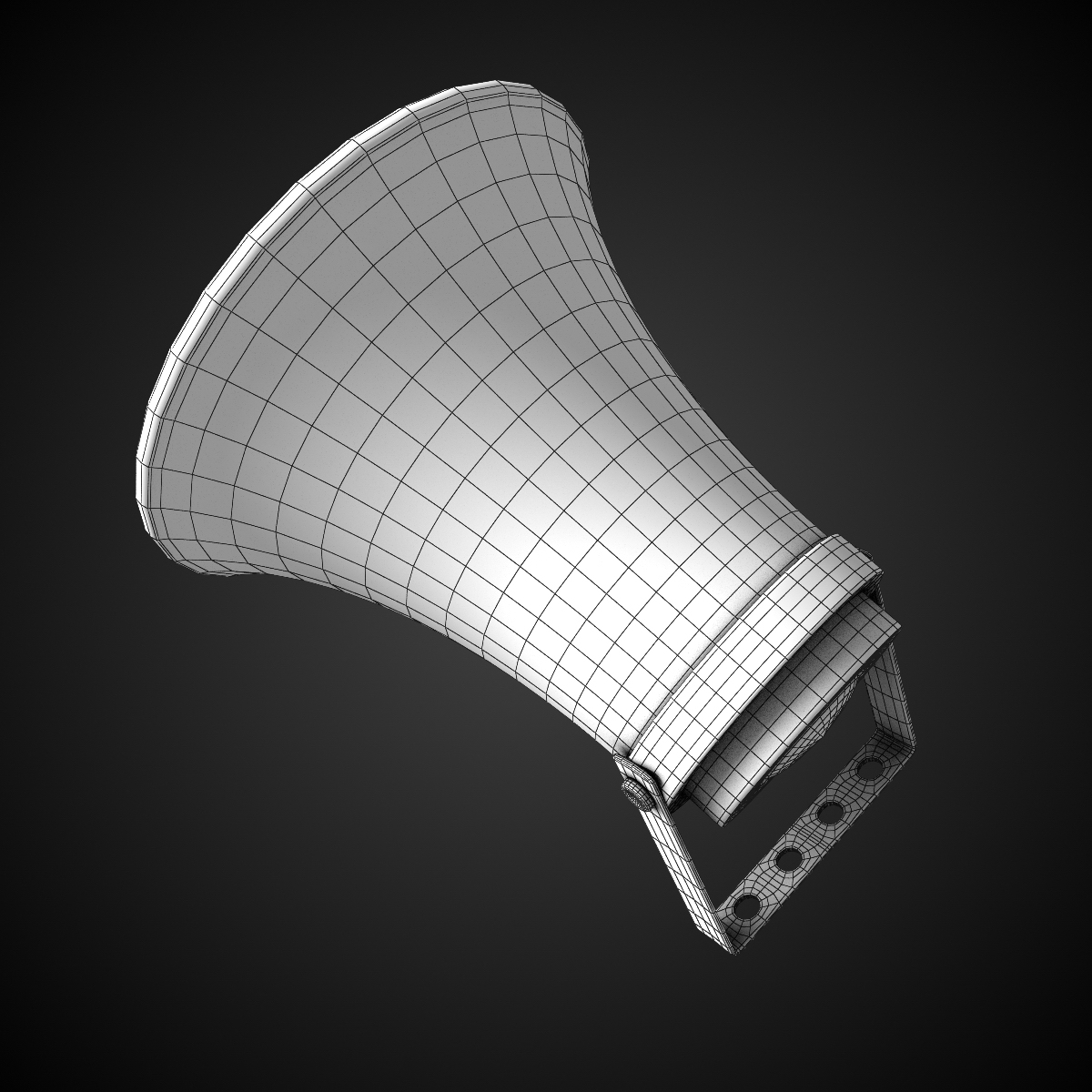 Horn Speaker 3D model_7