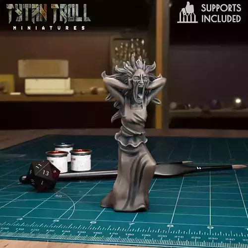 Banshee 01 - Pre-Supported 3D print model