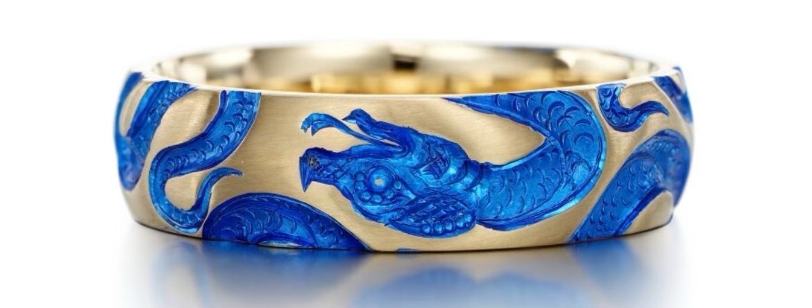 dragon band ring Low-poly 3D model 3D print model_2