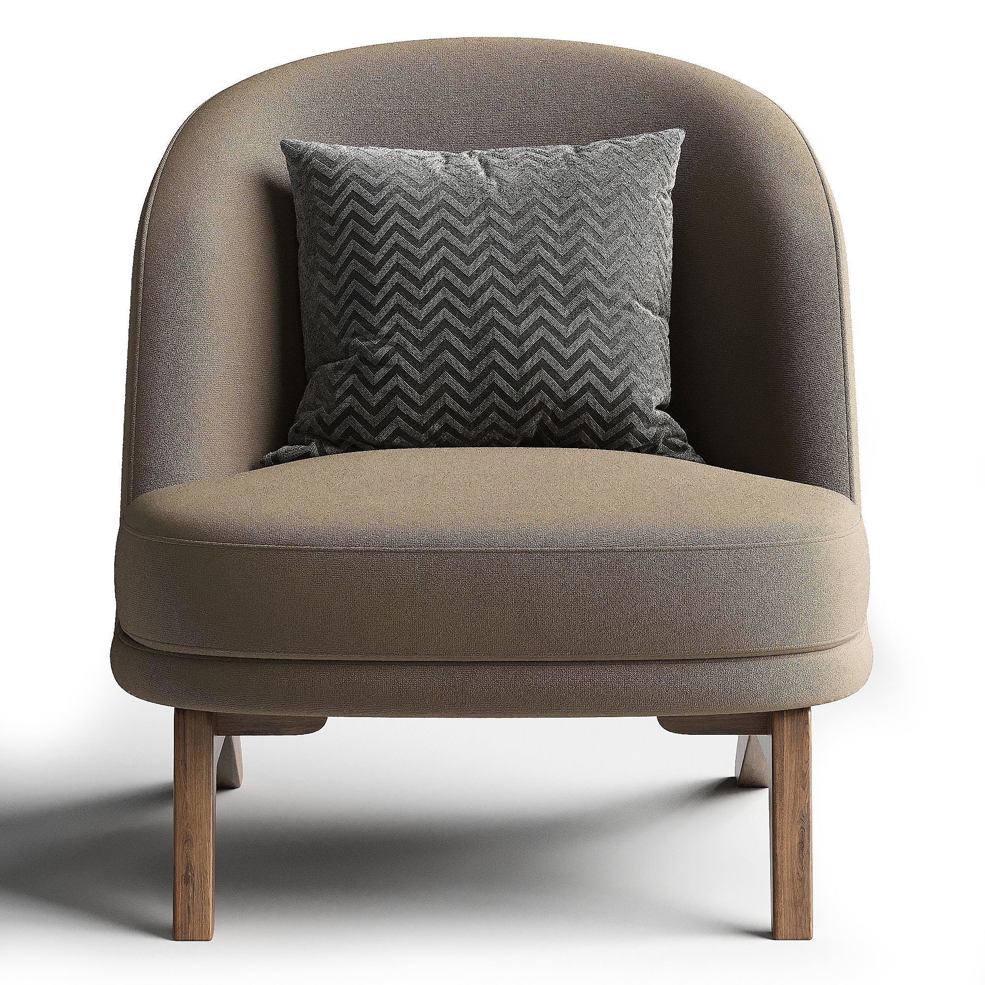 Pyle armchair 3D model_2