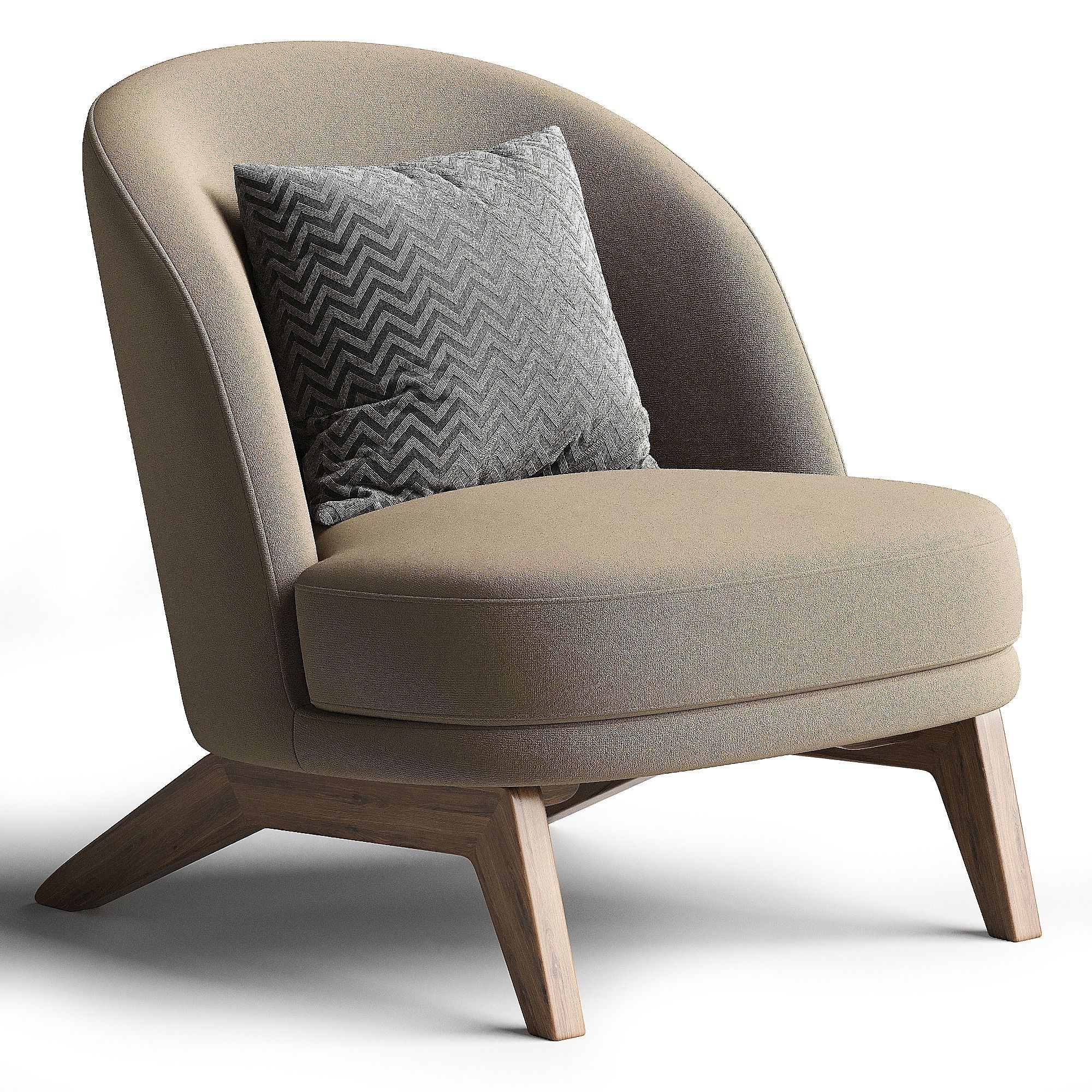 Pyle armchair 3D model_1