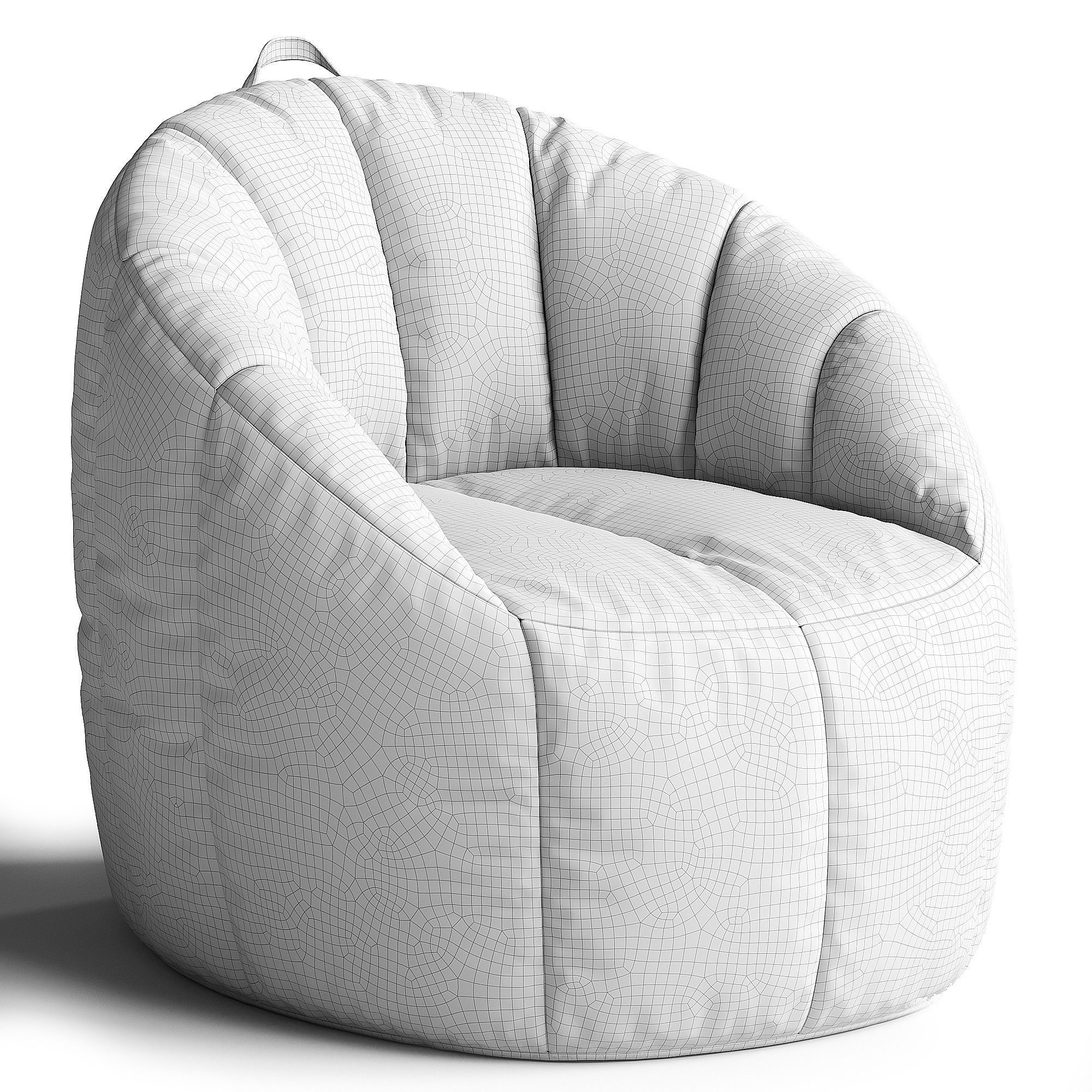 Big Joe Joey Bean Bag Chair 3D model_3