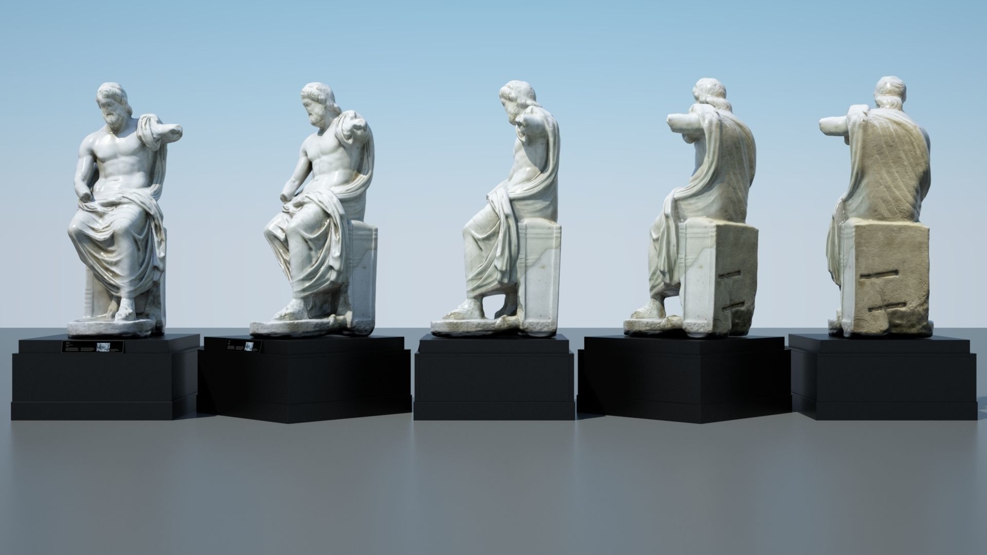 Statue of Jupiter 3D model_6