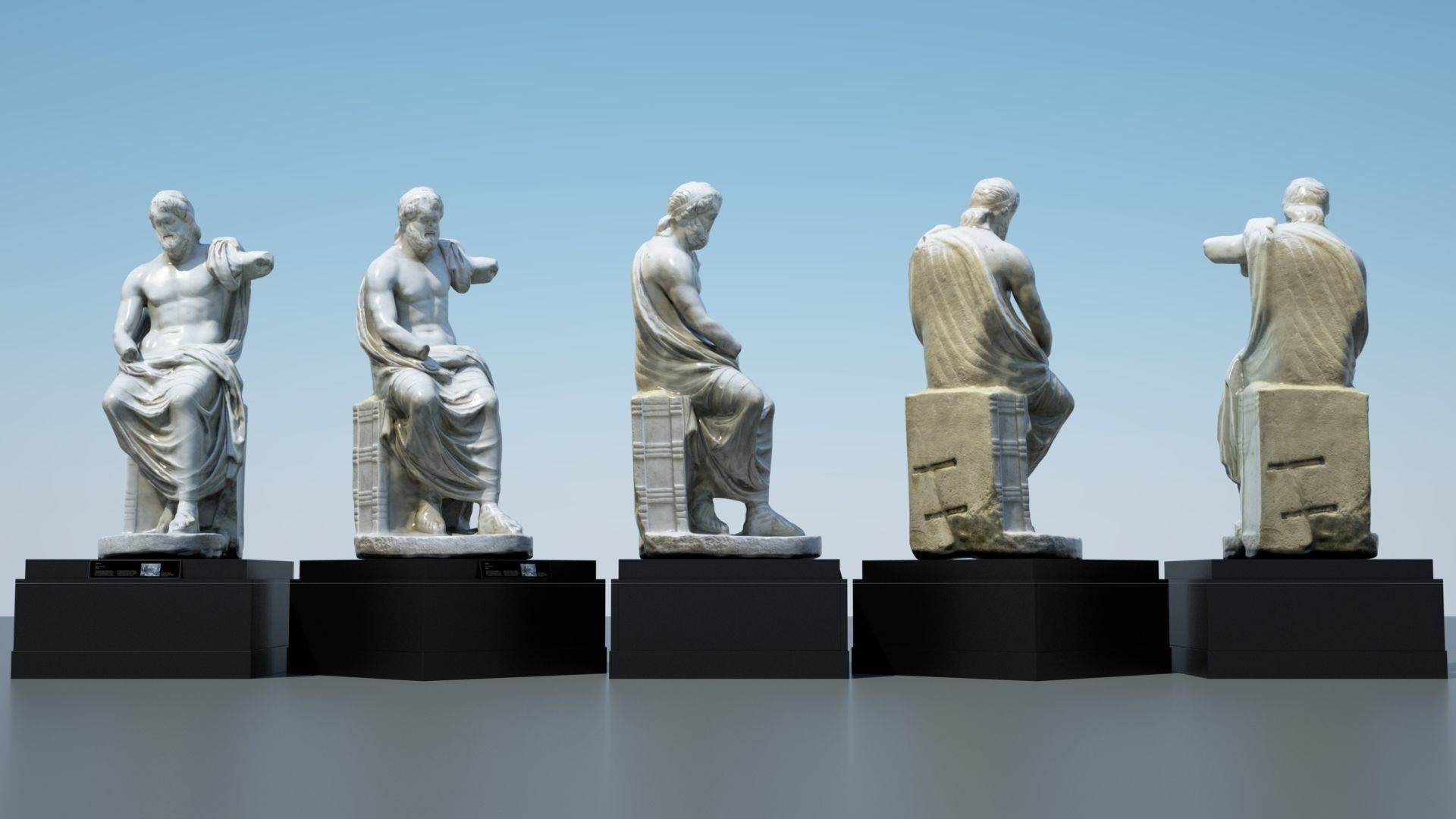 Statue of Jupiter 3D model_4