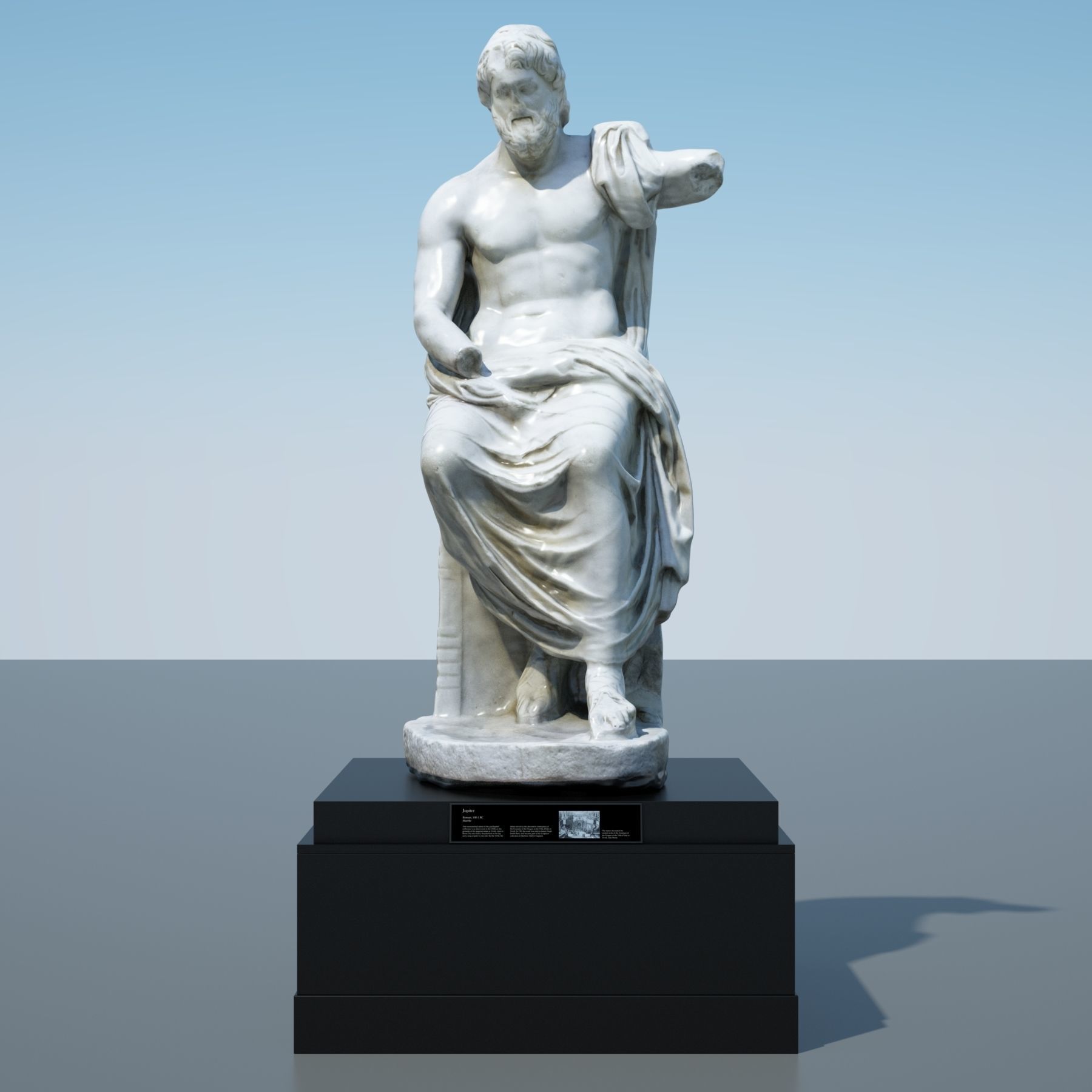 Statue of Jupiter 3D model_15