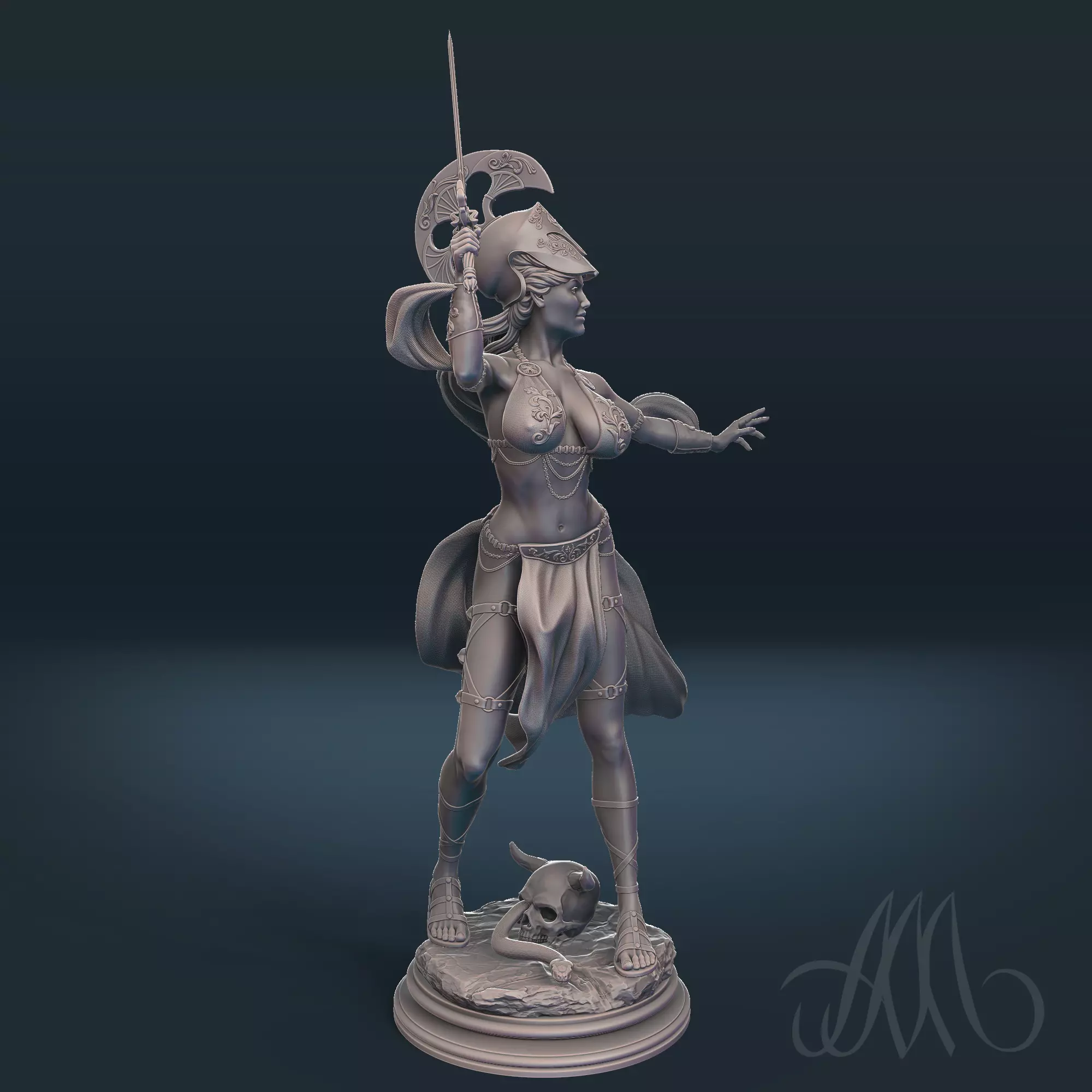 Goddess Athena 3D print model_0