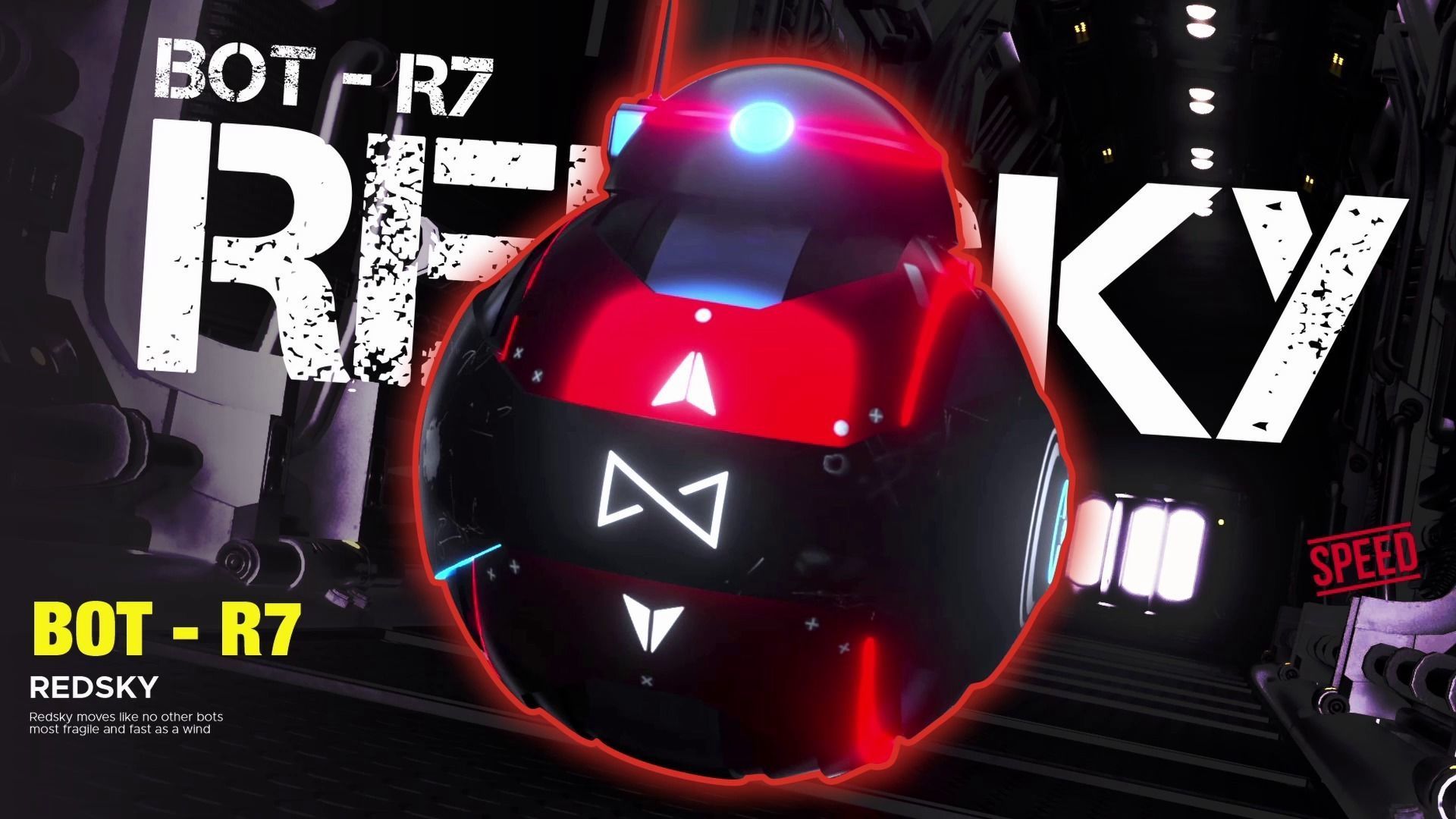 SPHERE BOT  - LOWPOLY -  PBR Low-poly 3D model_1