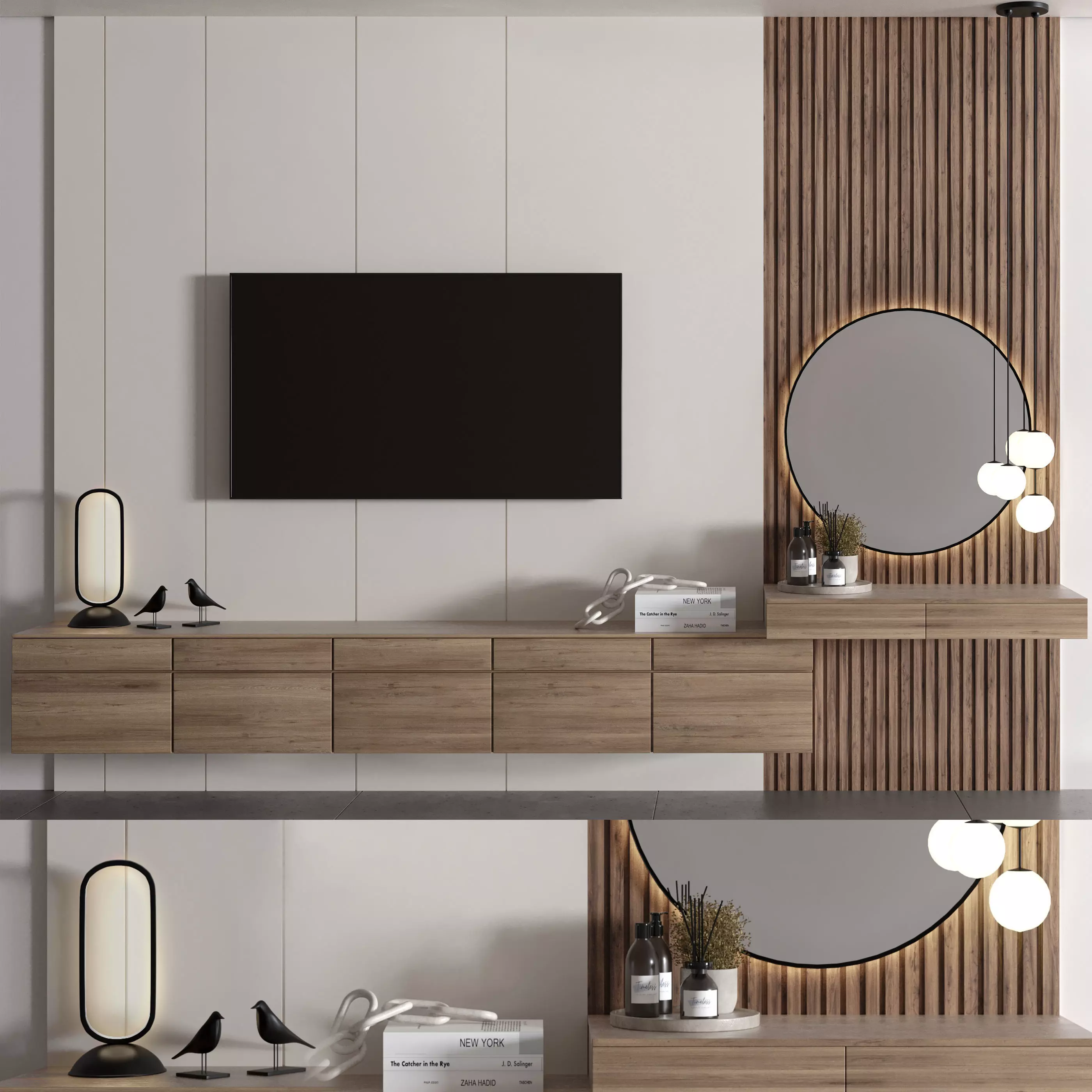 Bedroom Furniture Composition 06 3D model_0