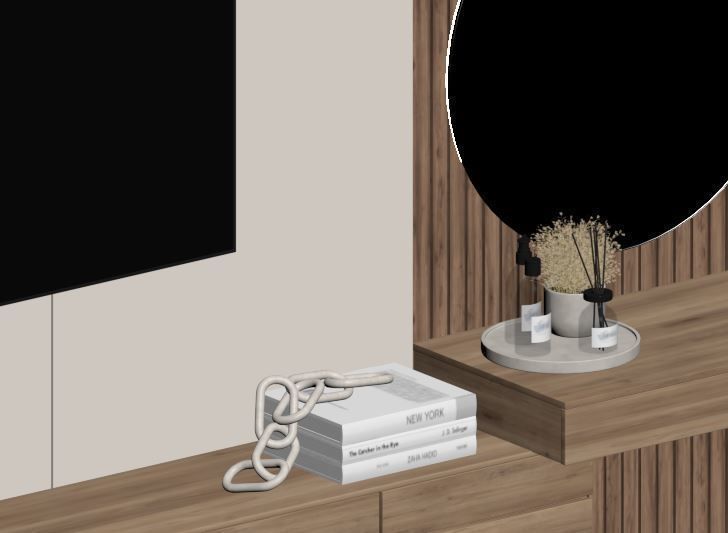 Bedroom Furniture Composition 06 3D model_11