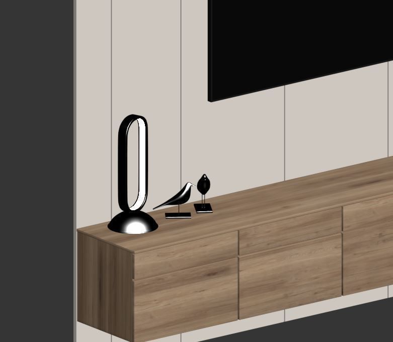 Bedroom Furniture Composition 06 3D model_12