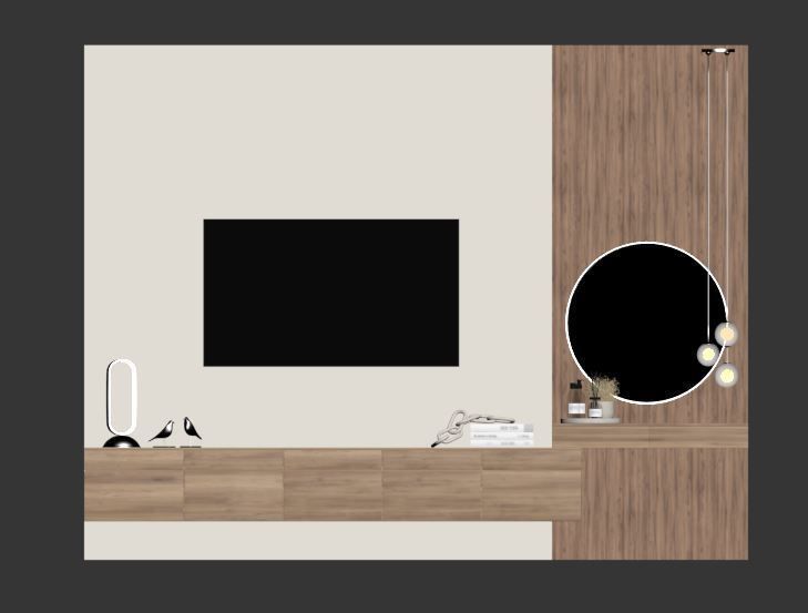 Bedroom Furniture Composition 06 3D model_7