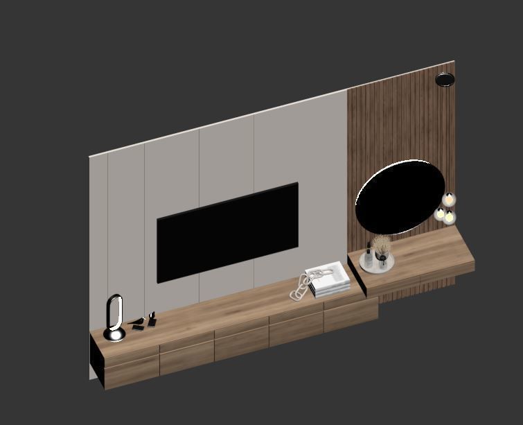 Bedroom Furniture Composition 06 3D model_14