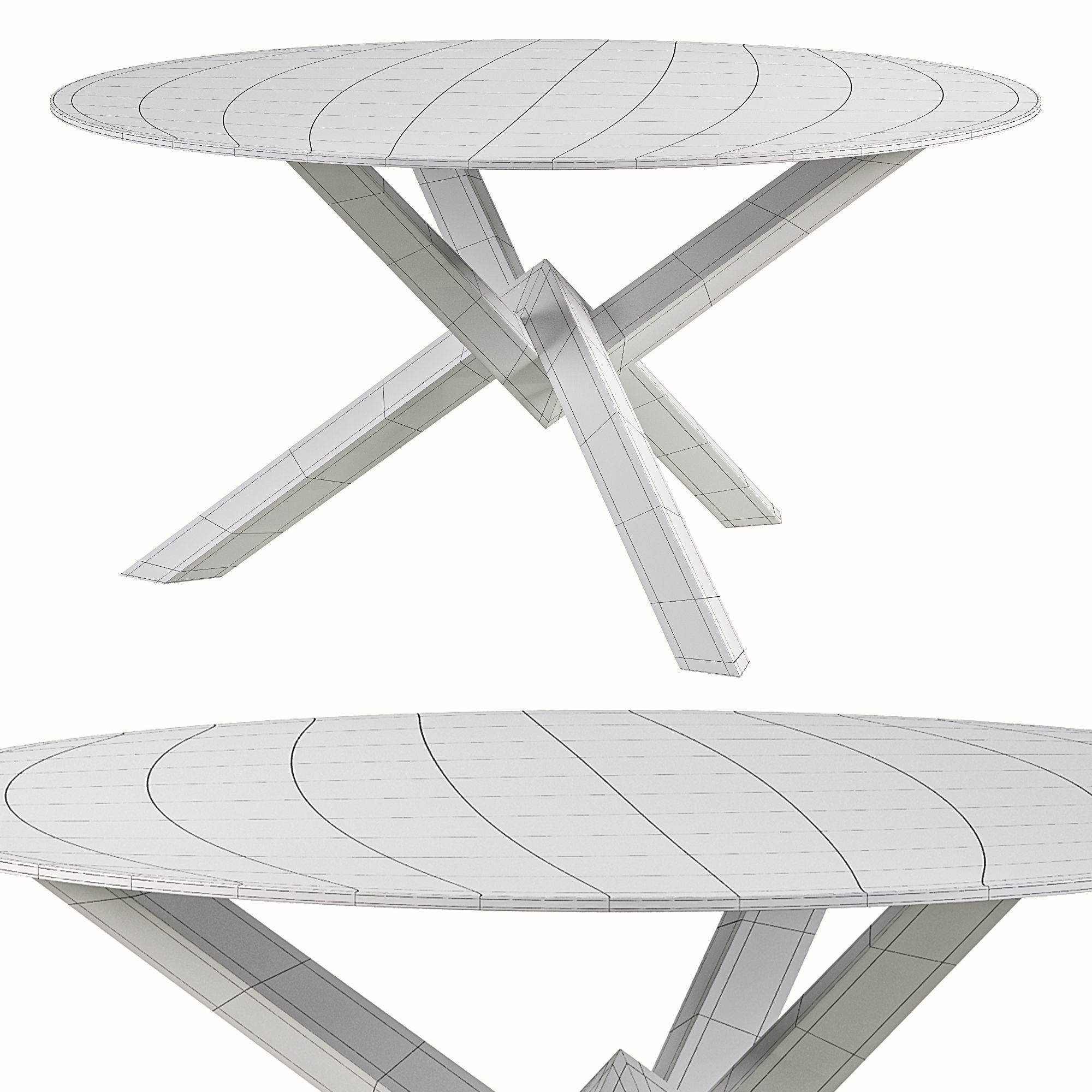 Costa Dining Table 3D model_2
