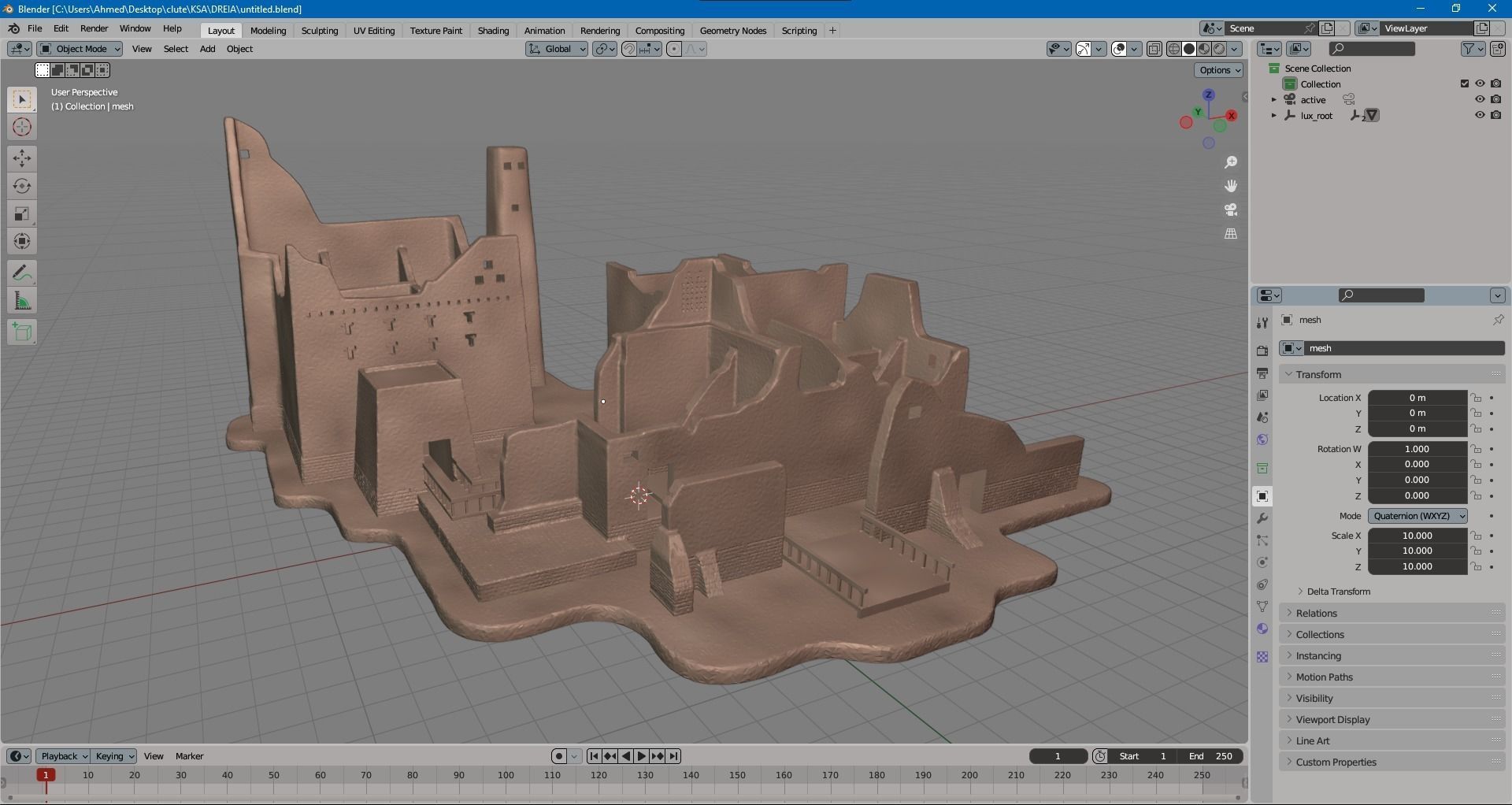 Qasr Salwa Palace al-Diriyah IN The Turaif district 3D print model_7