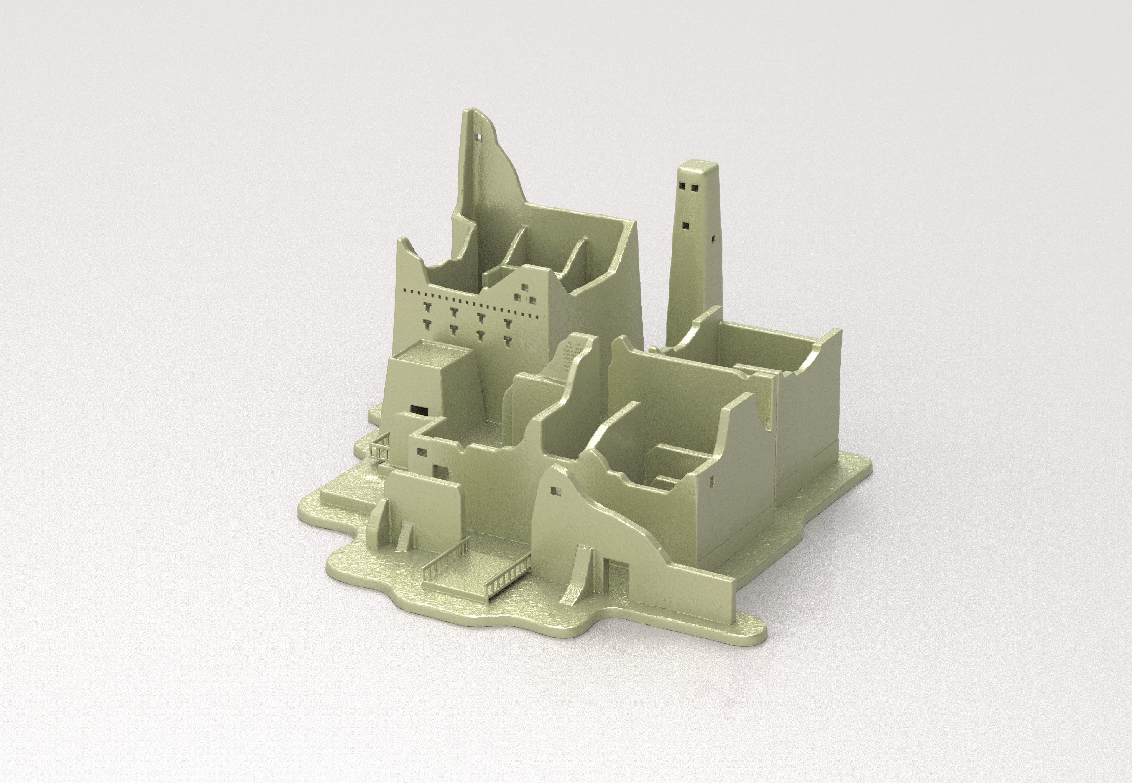 Qasr Salwa Palace al-Diriyah IN The Turaif district 3D print model_6
