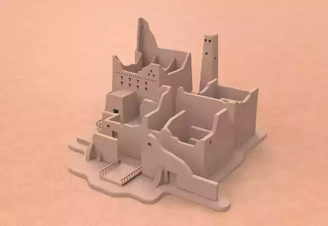 Qasr Salwa Palace al-Diriyah IN The Turaif district 3D print model