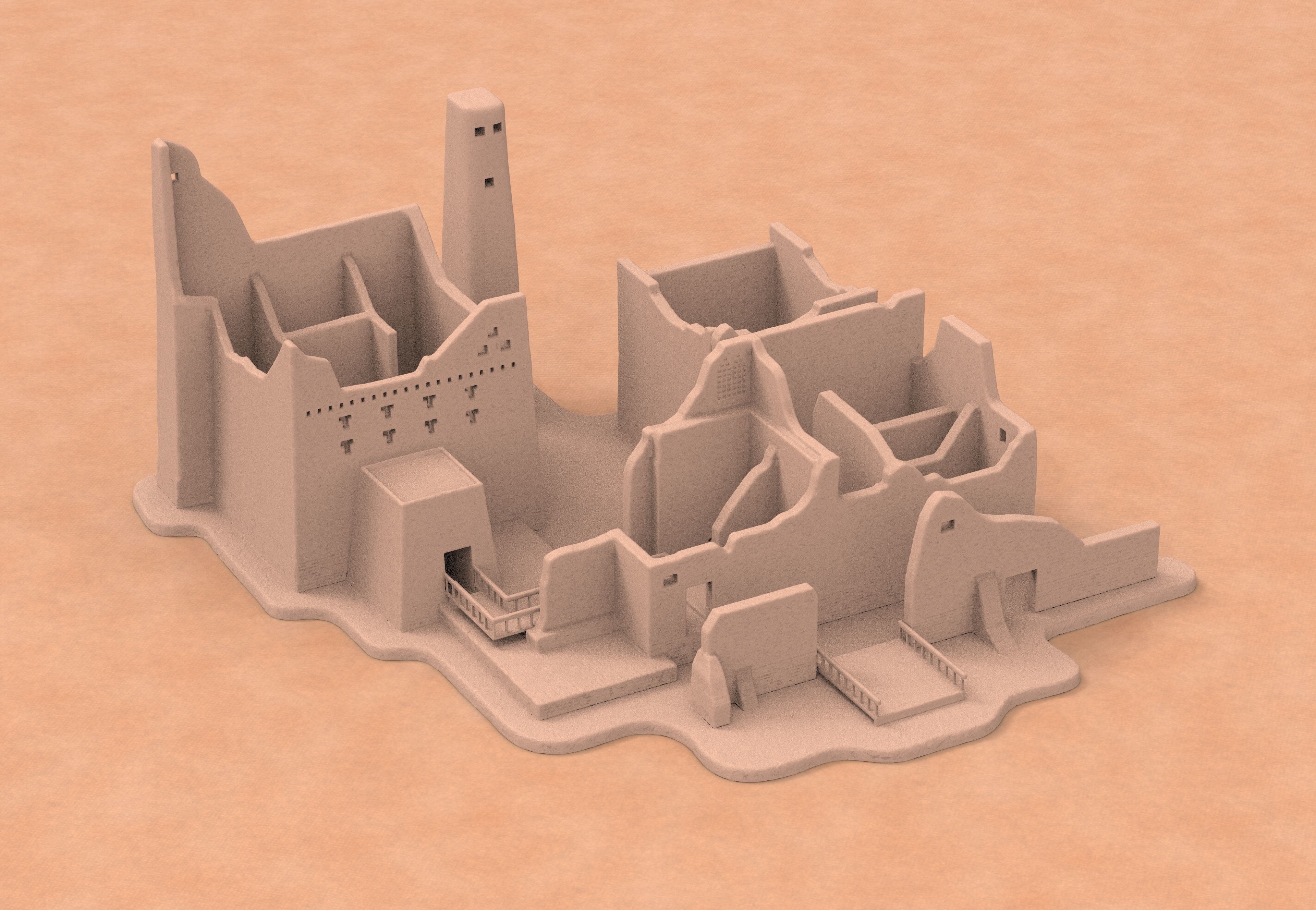 Qasr Salwa Palace al-Diriyah IN The Turaif district 3D print model_1