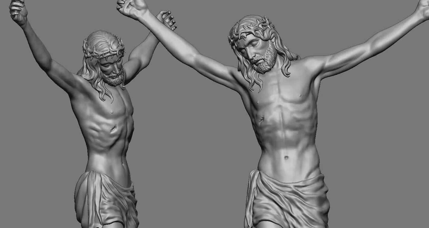 Jesus Christ v1 3D print model_8