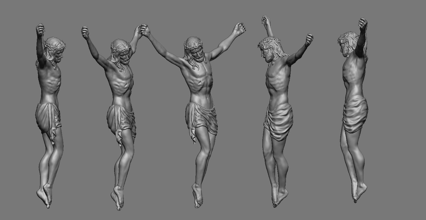 Jesus Christ v1 3D print model_4