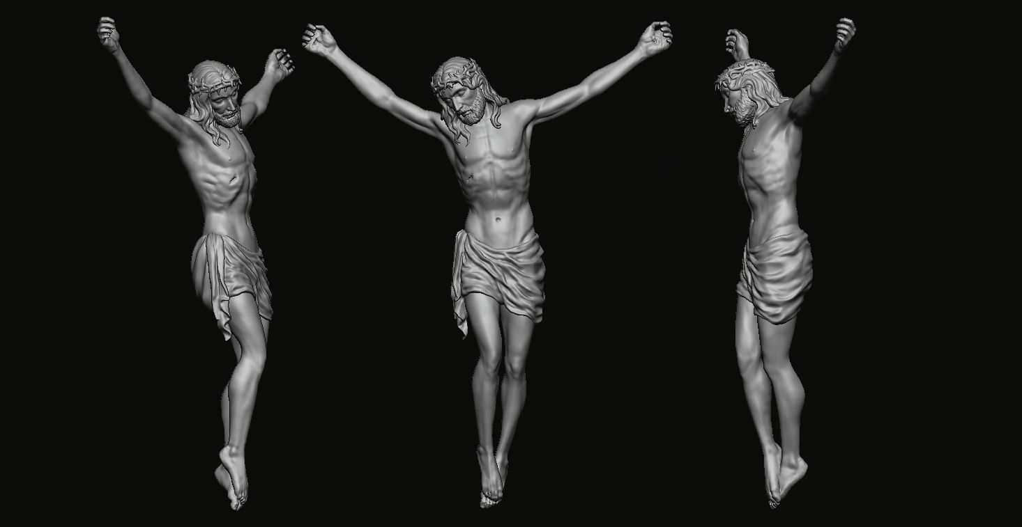 Jesus Christ v1 3D print model_7