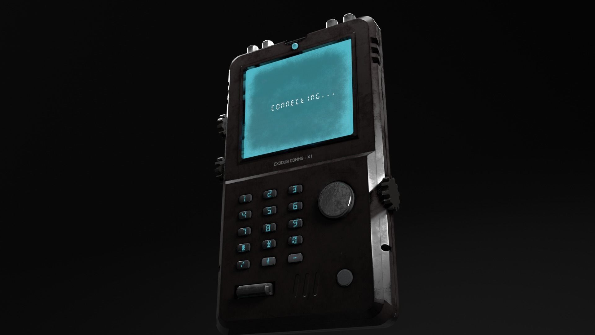 Scifi Communication Portable Device 3D model_9