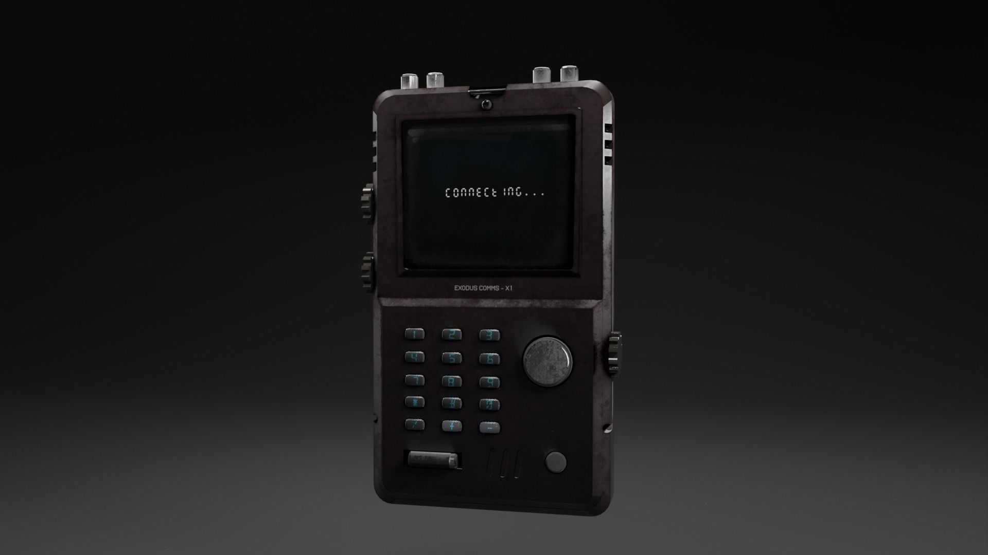 Scifi Communication Portable Device 3D model_5