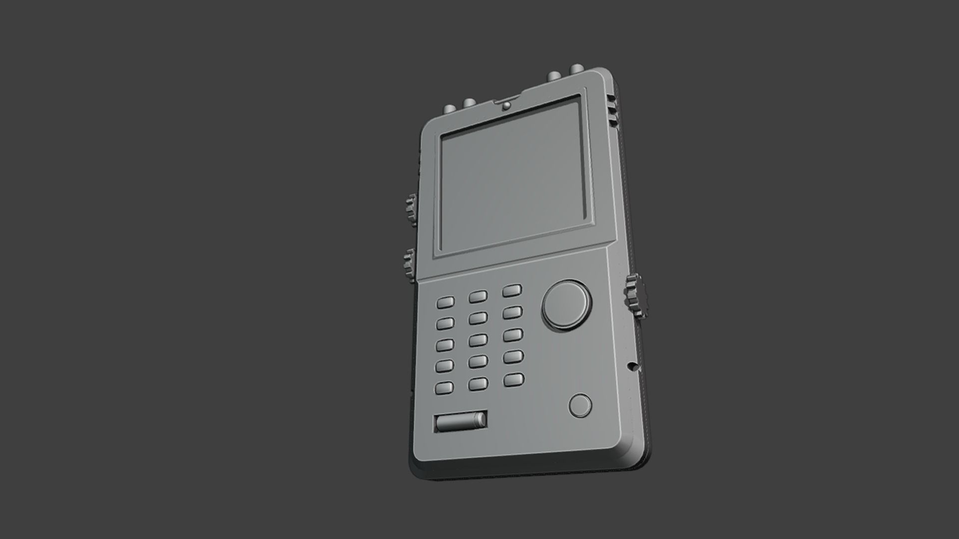 Scifi Communication Portable Device 3D model_4