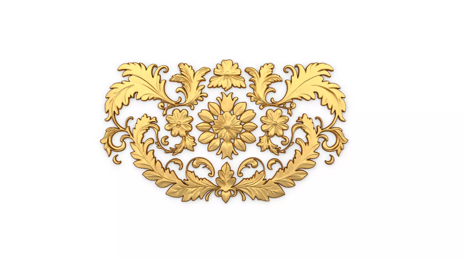 Classic carved decor ornament 420 3D model_0
