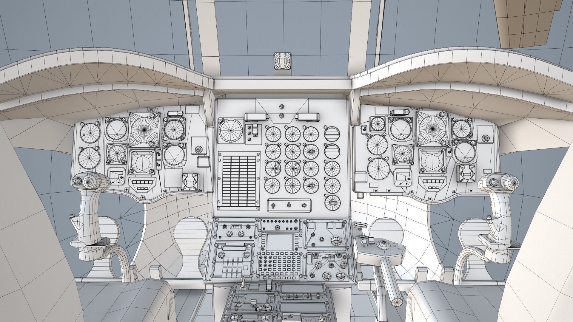CH-47J Chinook JGSDF Winter Static Low-poly 3D model_37