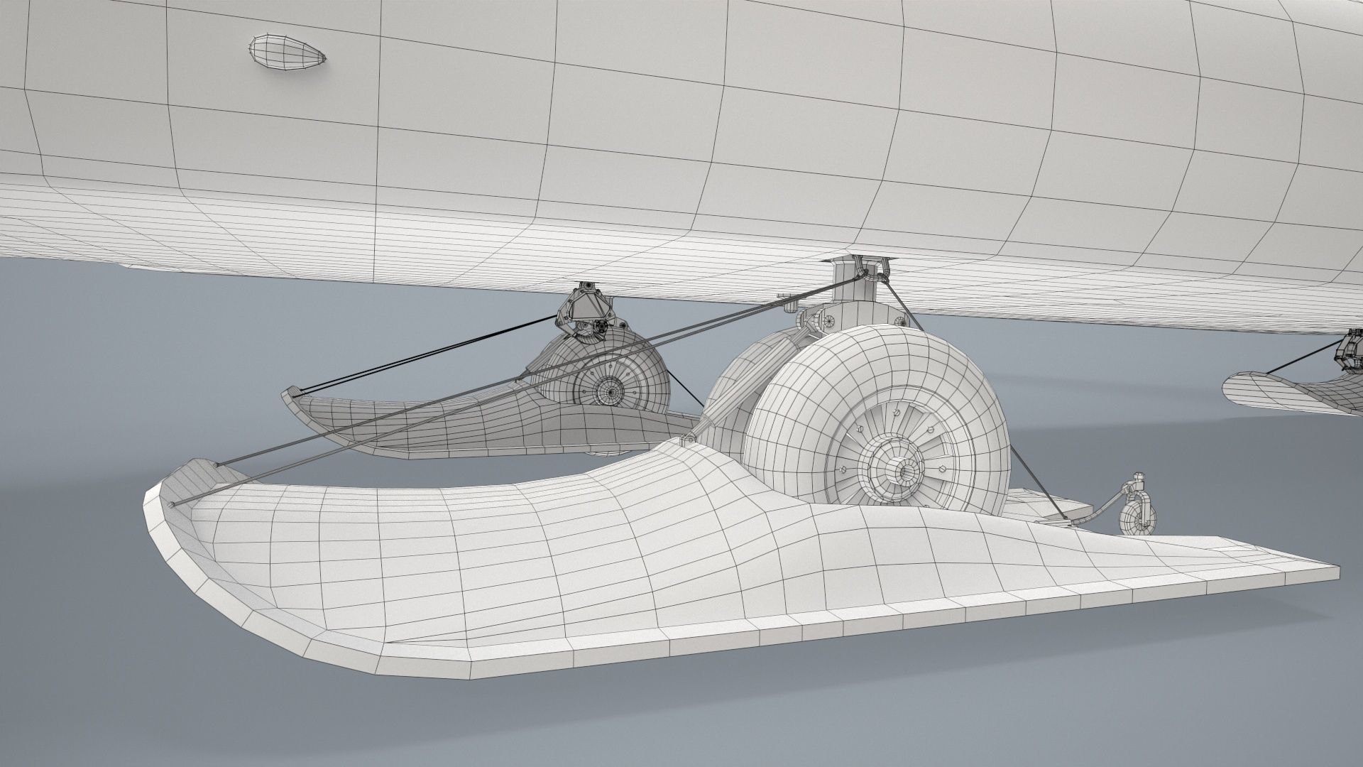 CH-47J Chinook JGSDF Winter Static Low-poly 3D model_32