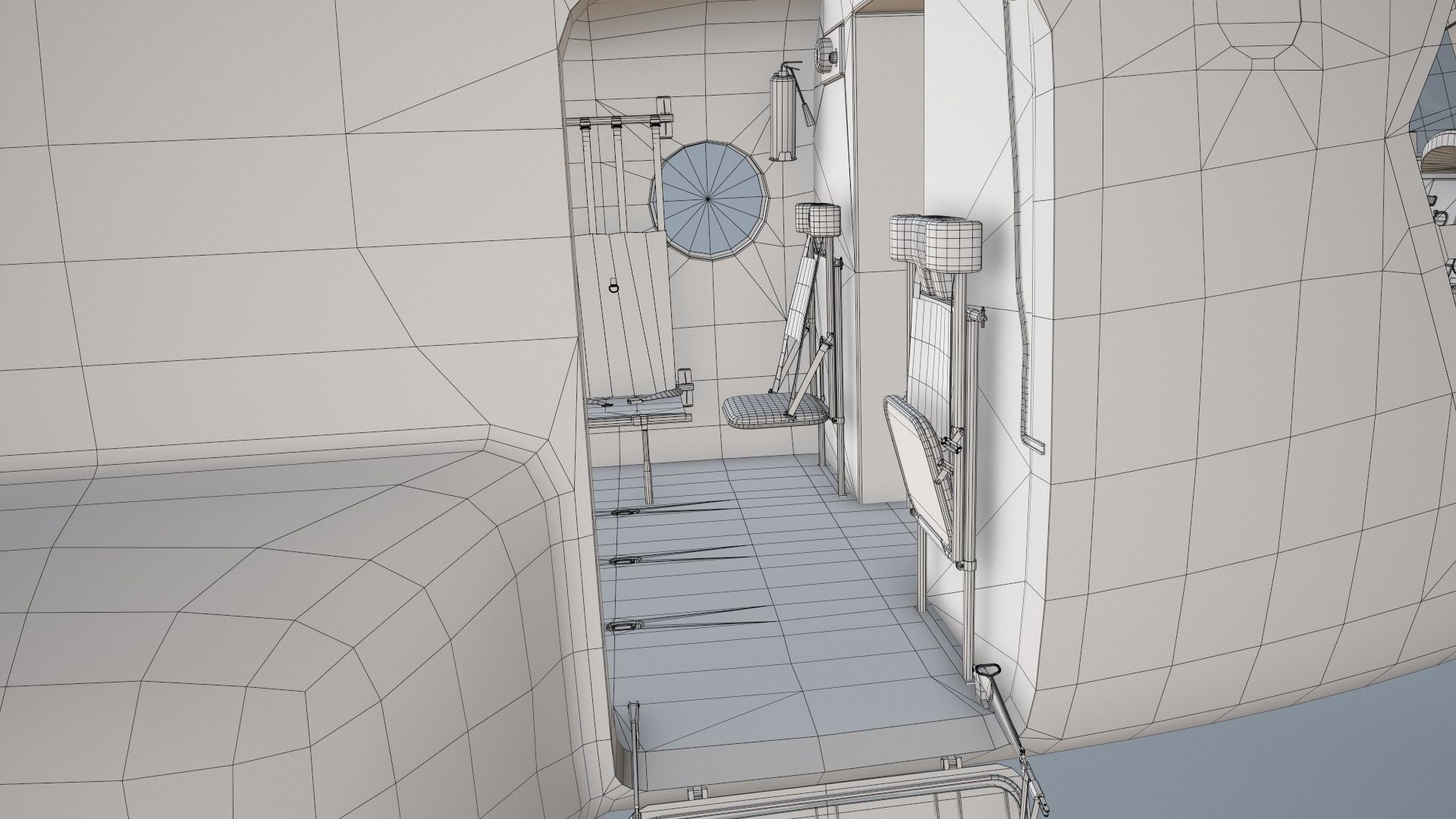 CH-47J Chinook JGSDF Winter Static Low-poly 3D model_35