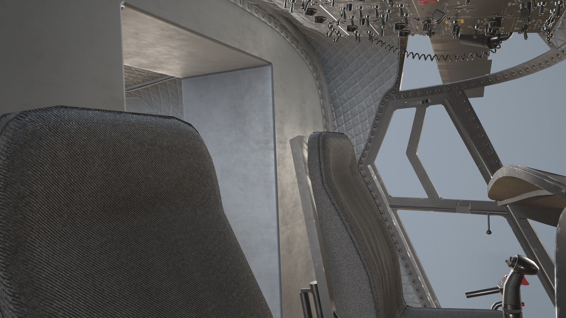 CH-47J Chinook JGSDF Winter Static Low-poly 3D model_26