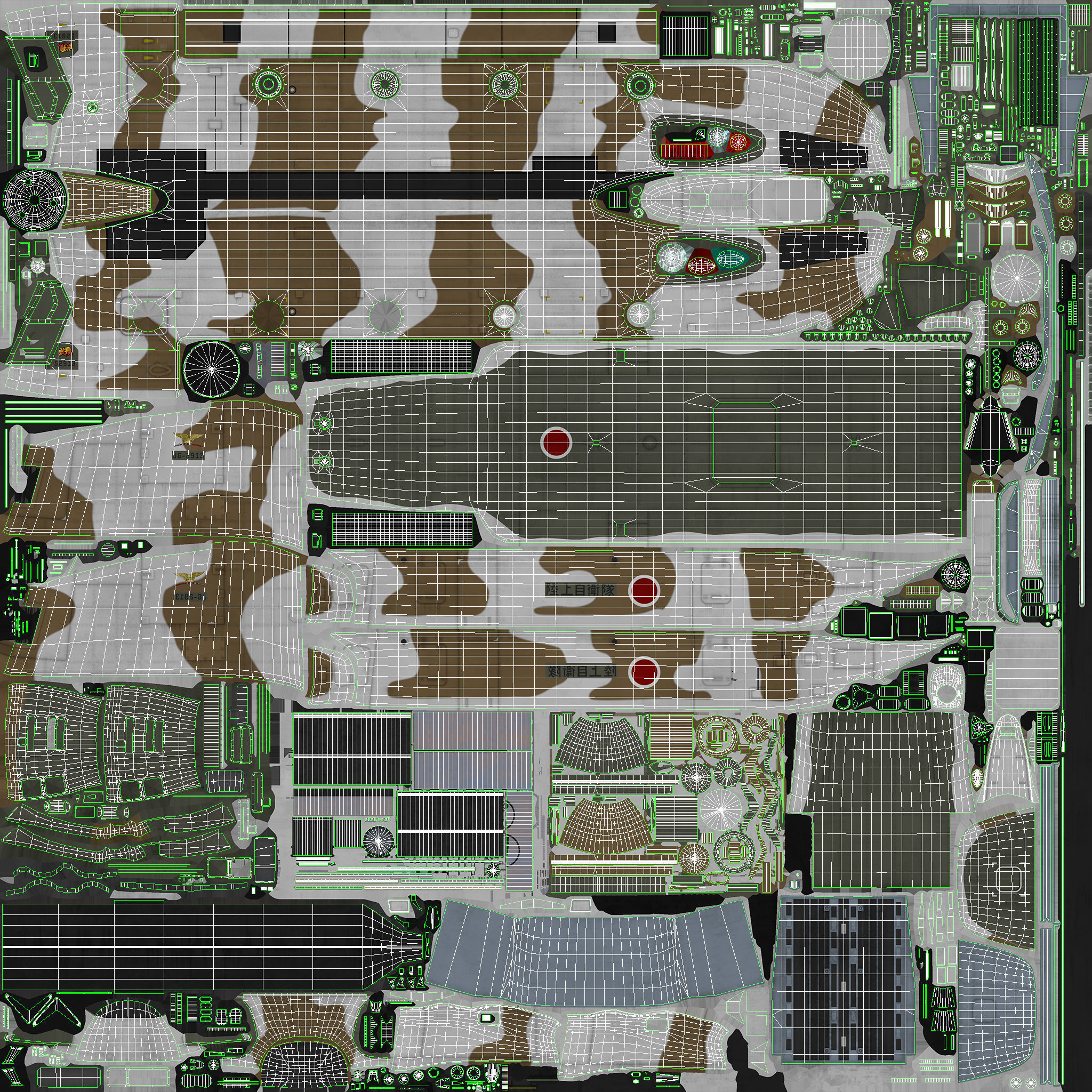 CH-47J Chinook JGSDF Winter Static Low-poly 3D model_47