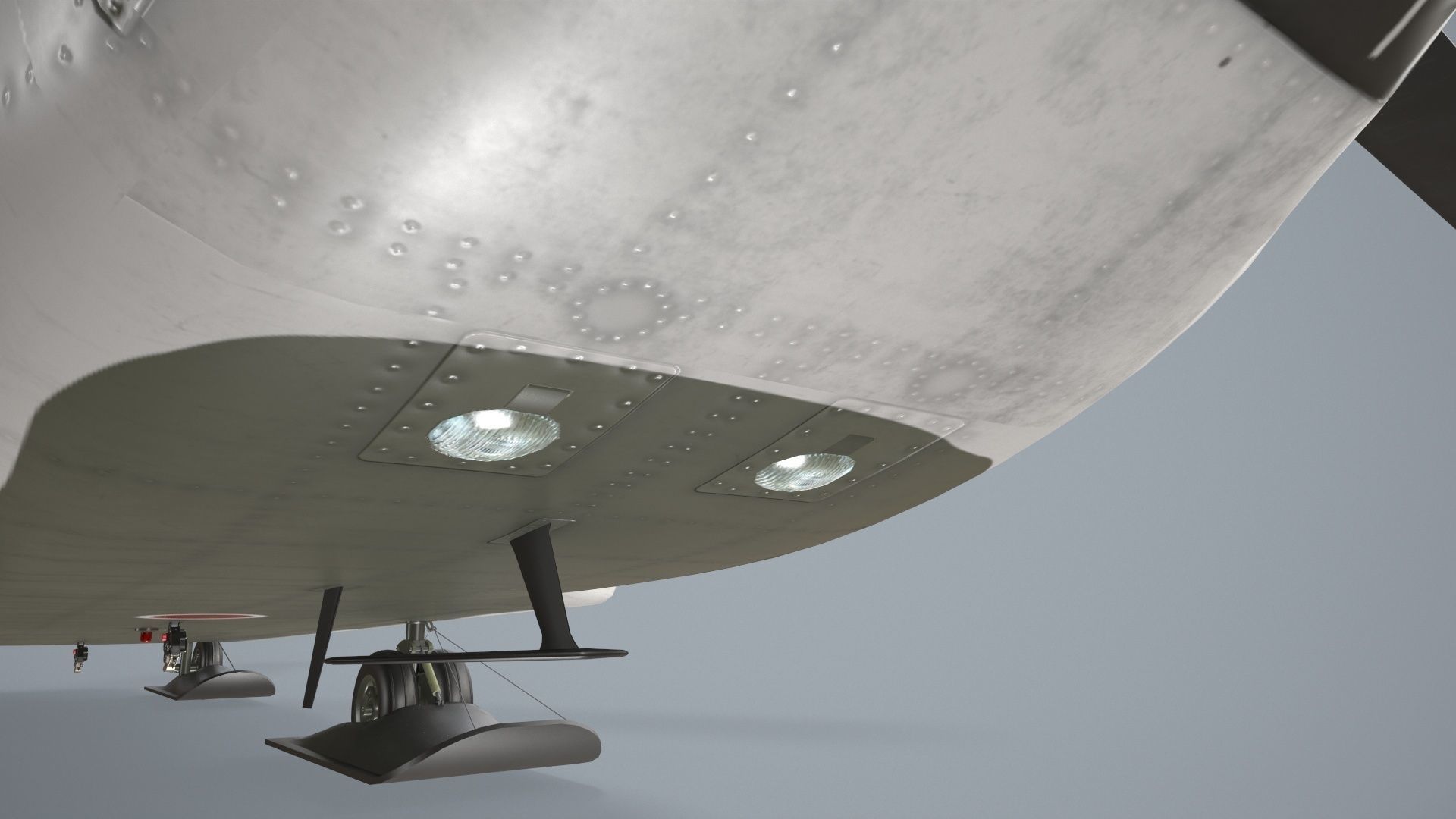 CH-47J Chinook JGSDF Winter Static Low-poly 3D model_7