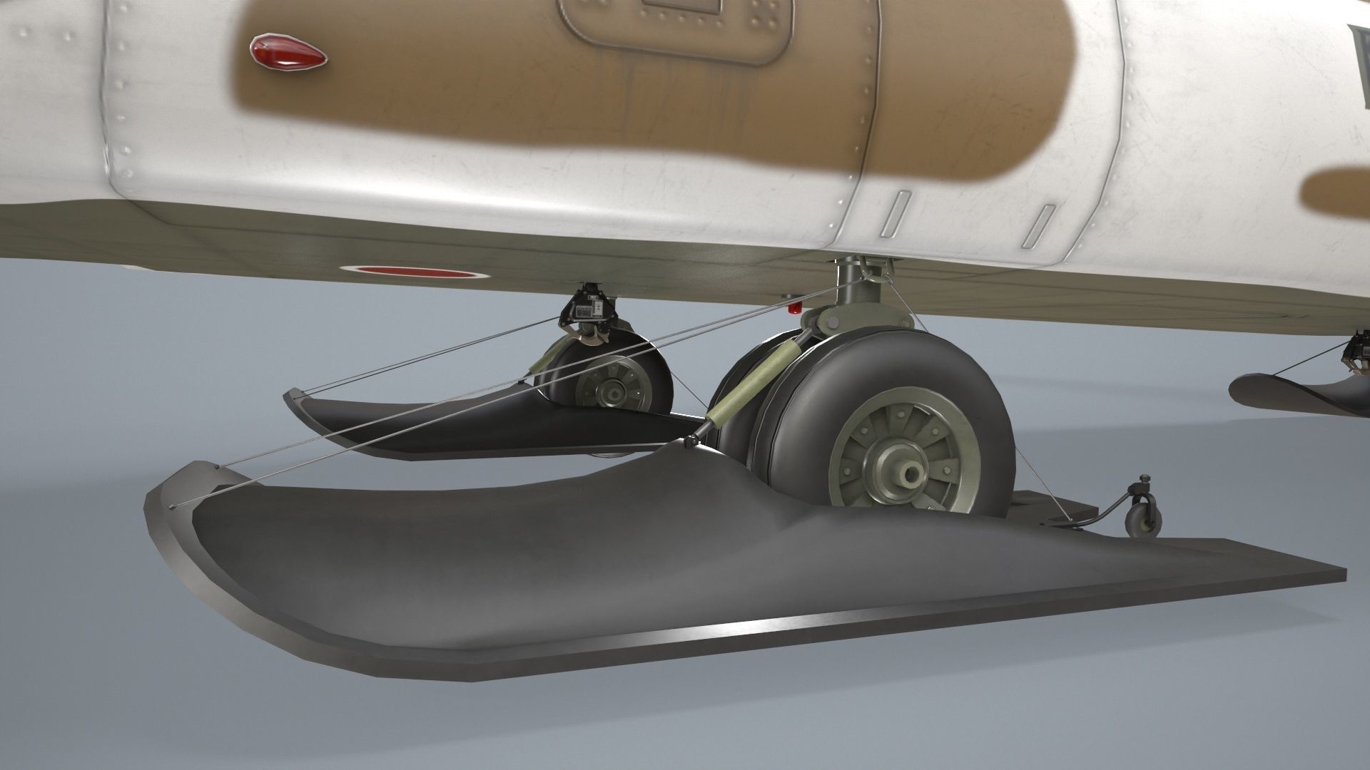 CH-47J Chinook JGSDF Winter Static Low-poly 3D model_13