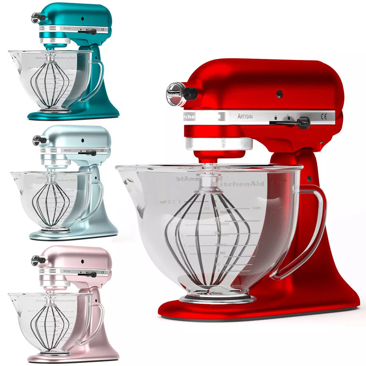 KitchenAid Stand Mixer -02 Low-poly 3D model
