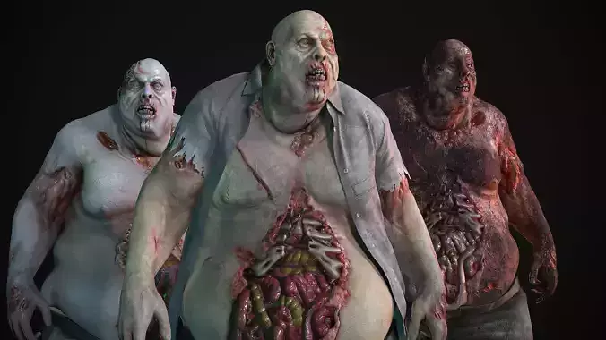 Classic Zombie fat man
