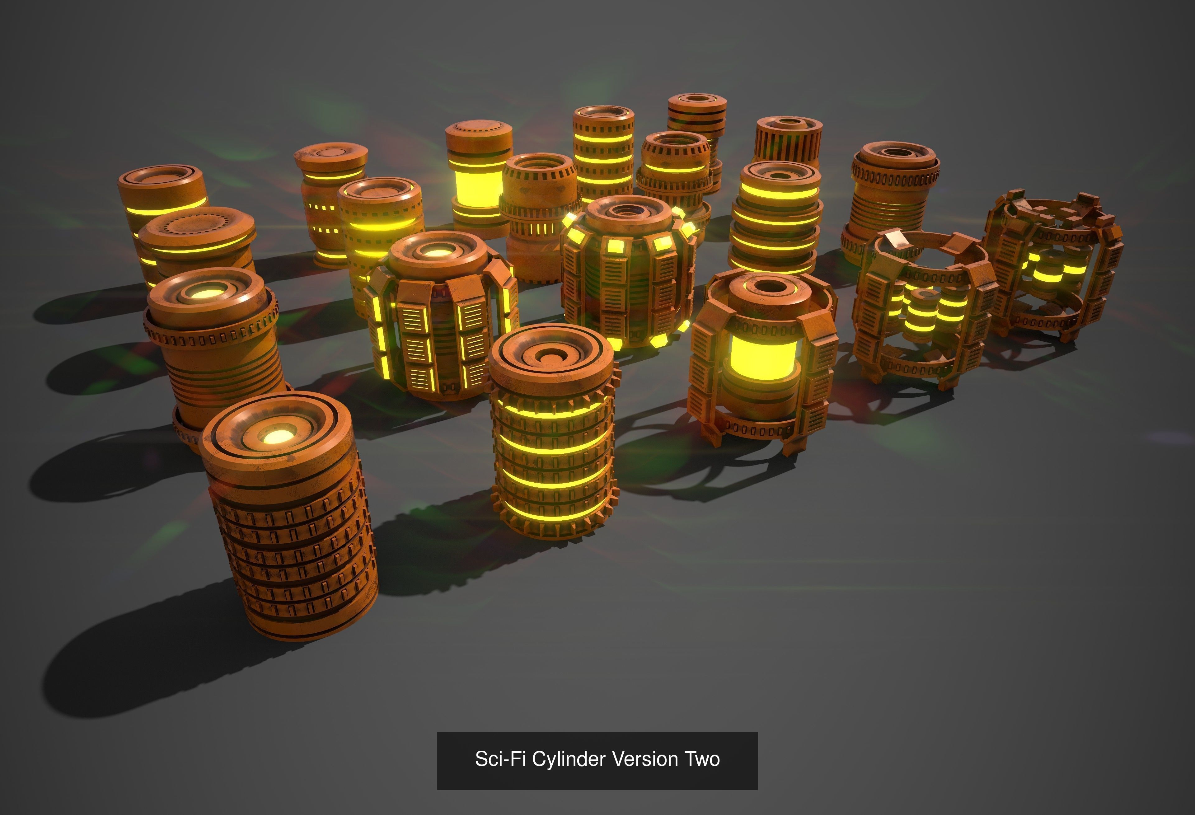 Sci-Fi Props PBR complete Collection with Game Packs _11