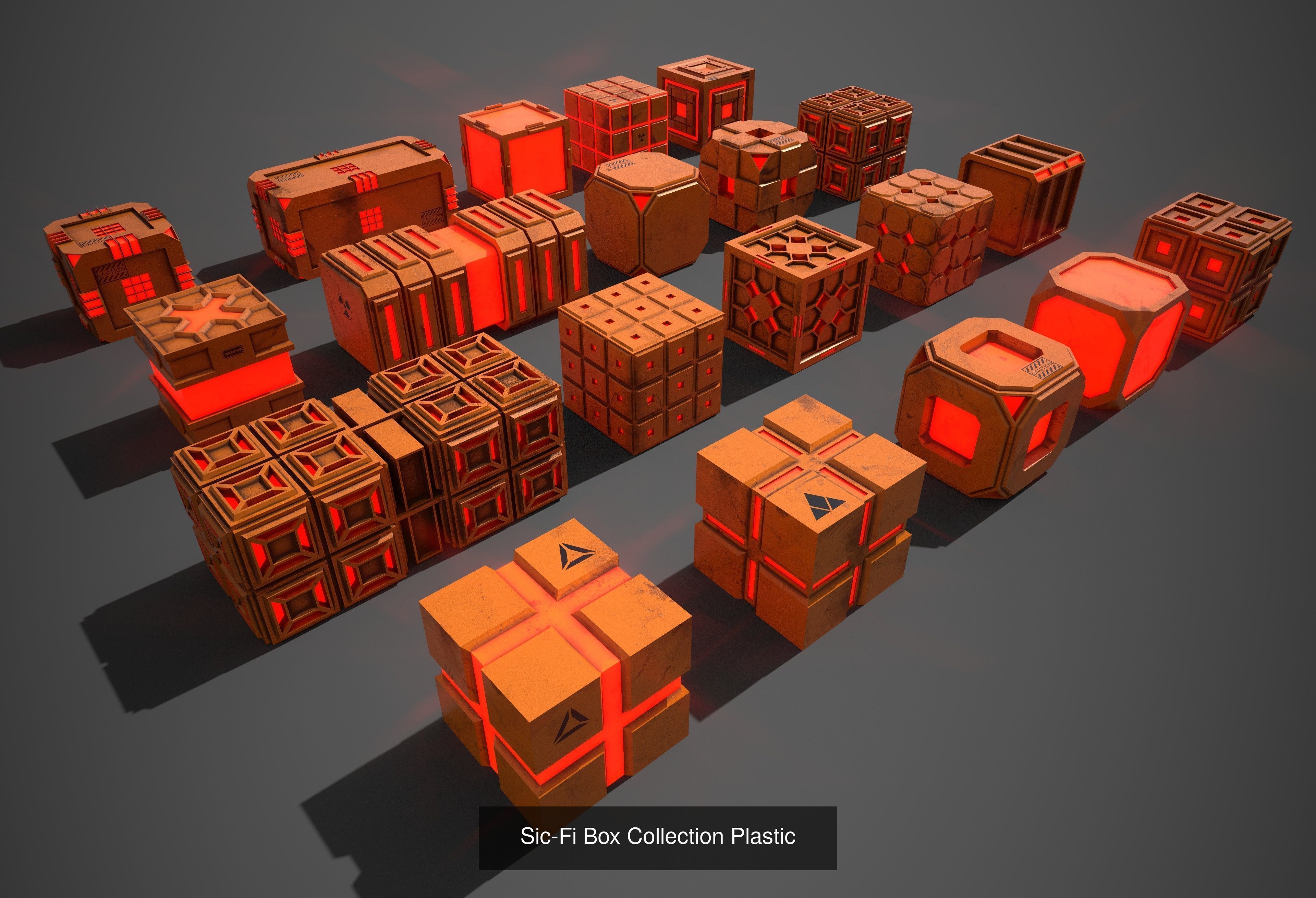 Sci-Fi Props PBR complete Collection with Game Packs _3