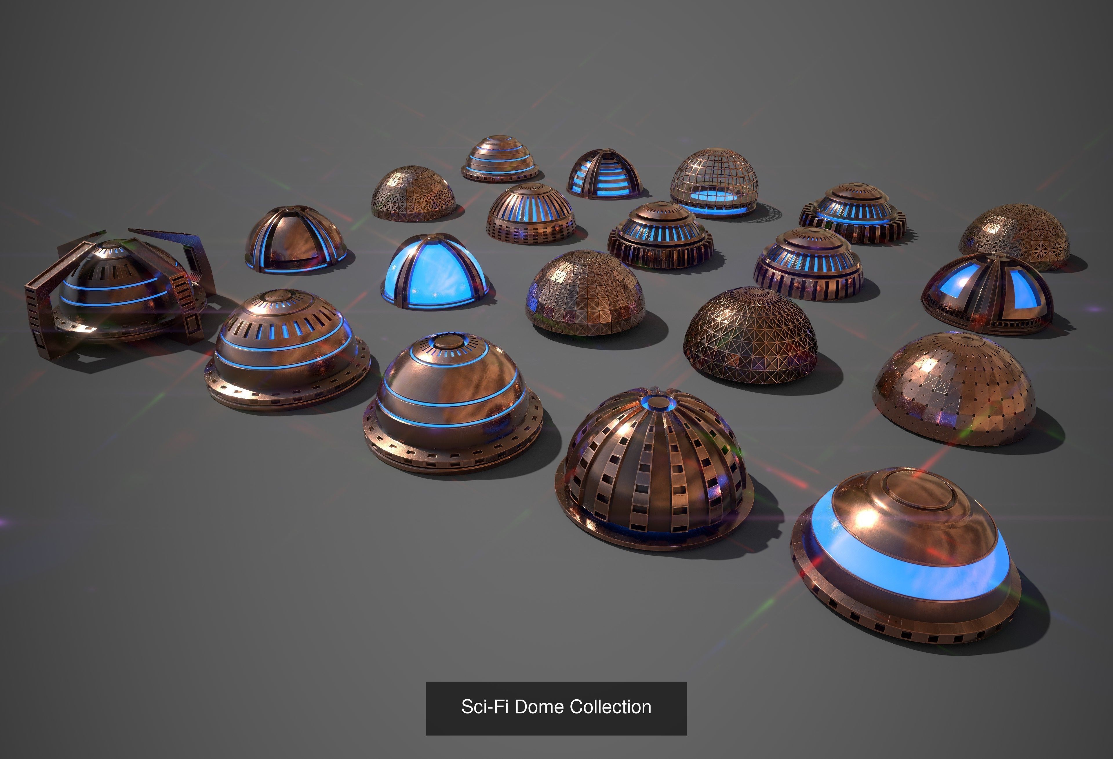 Sci-Fi Props PBR complete Collection with Game Packs _14