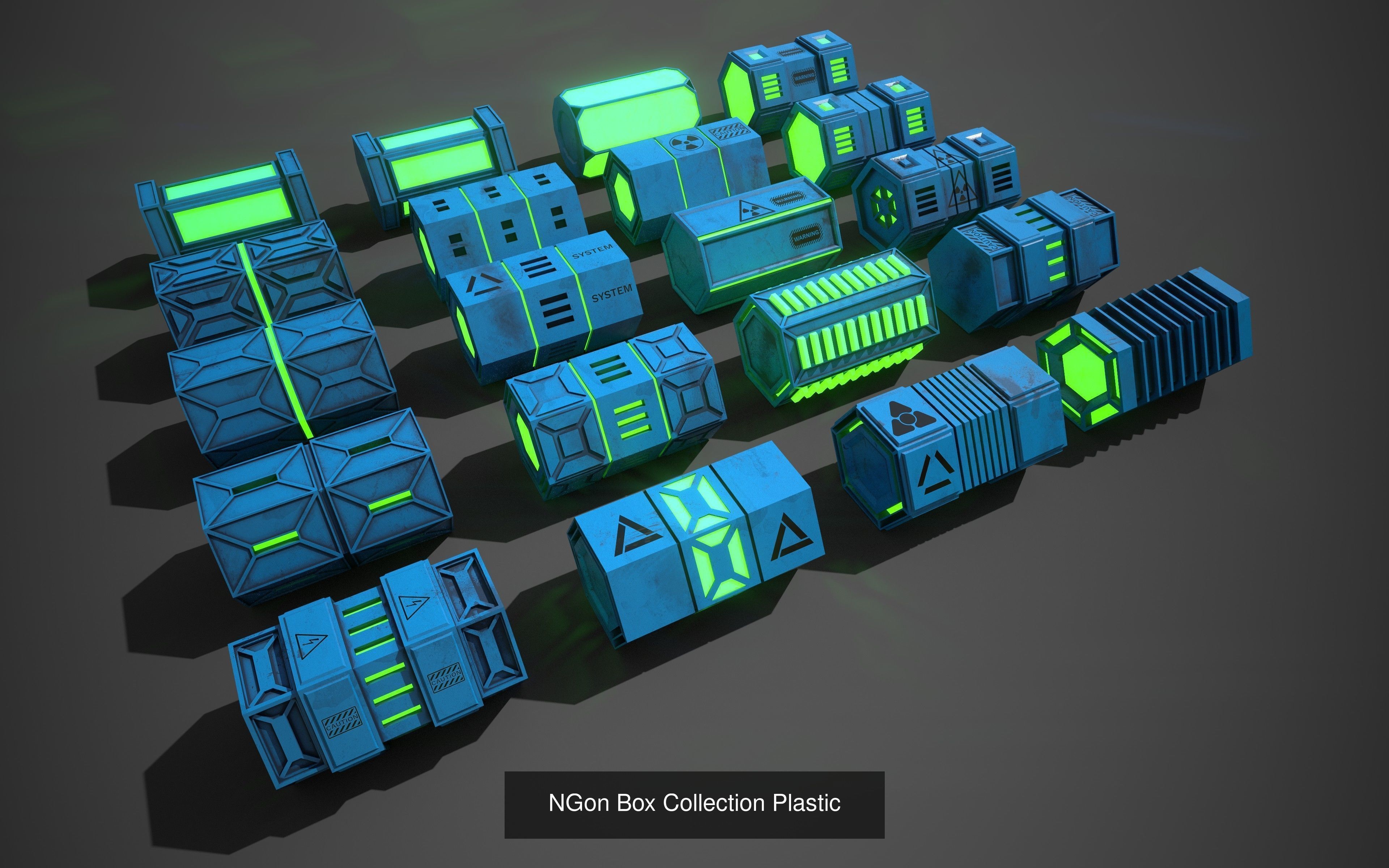 Sci-Fi Props PBR complete Collection with Game Packs _5