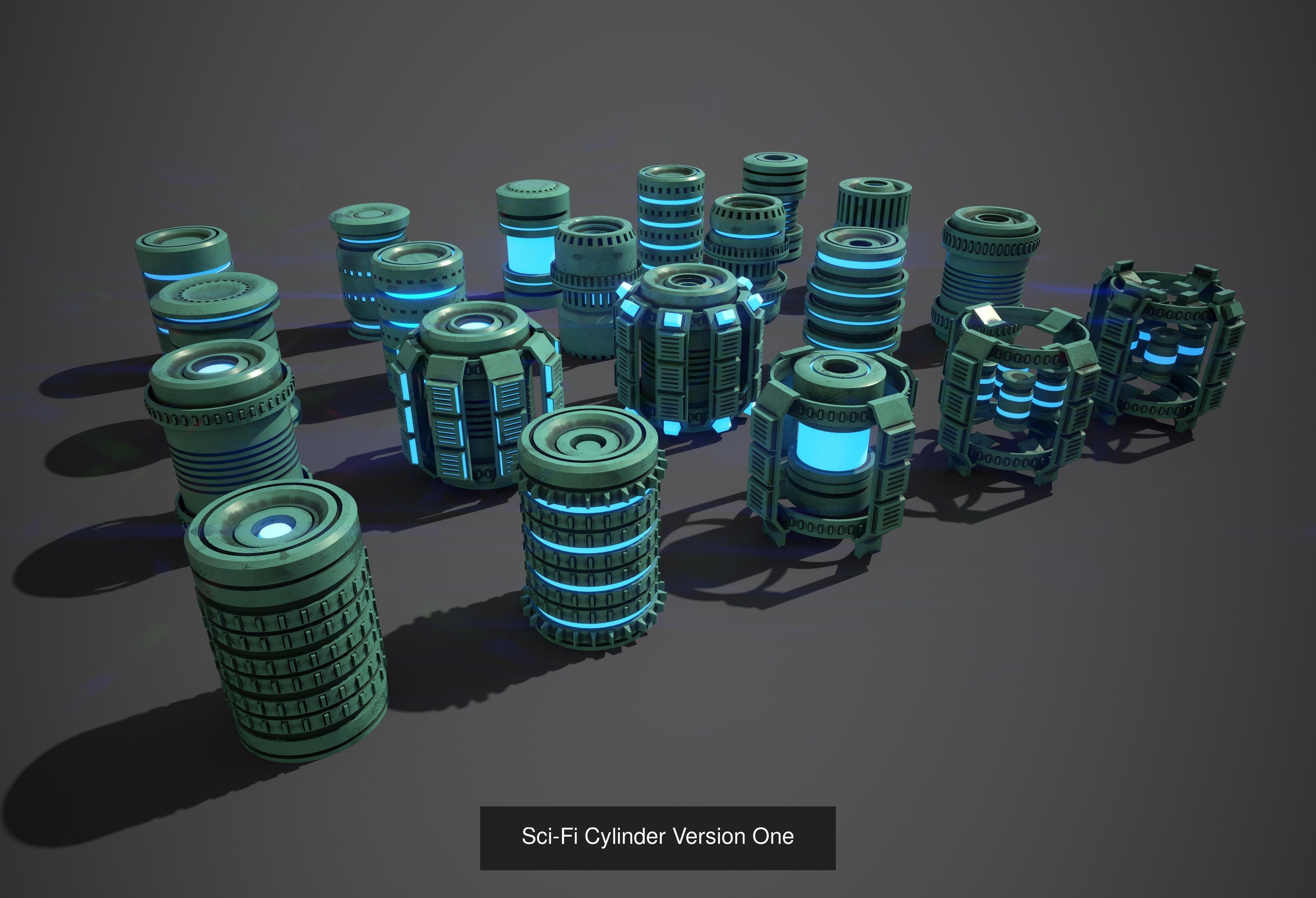 Sci-Fi Props PBR complete Collection with Game Packs _10