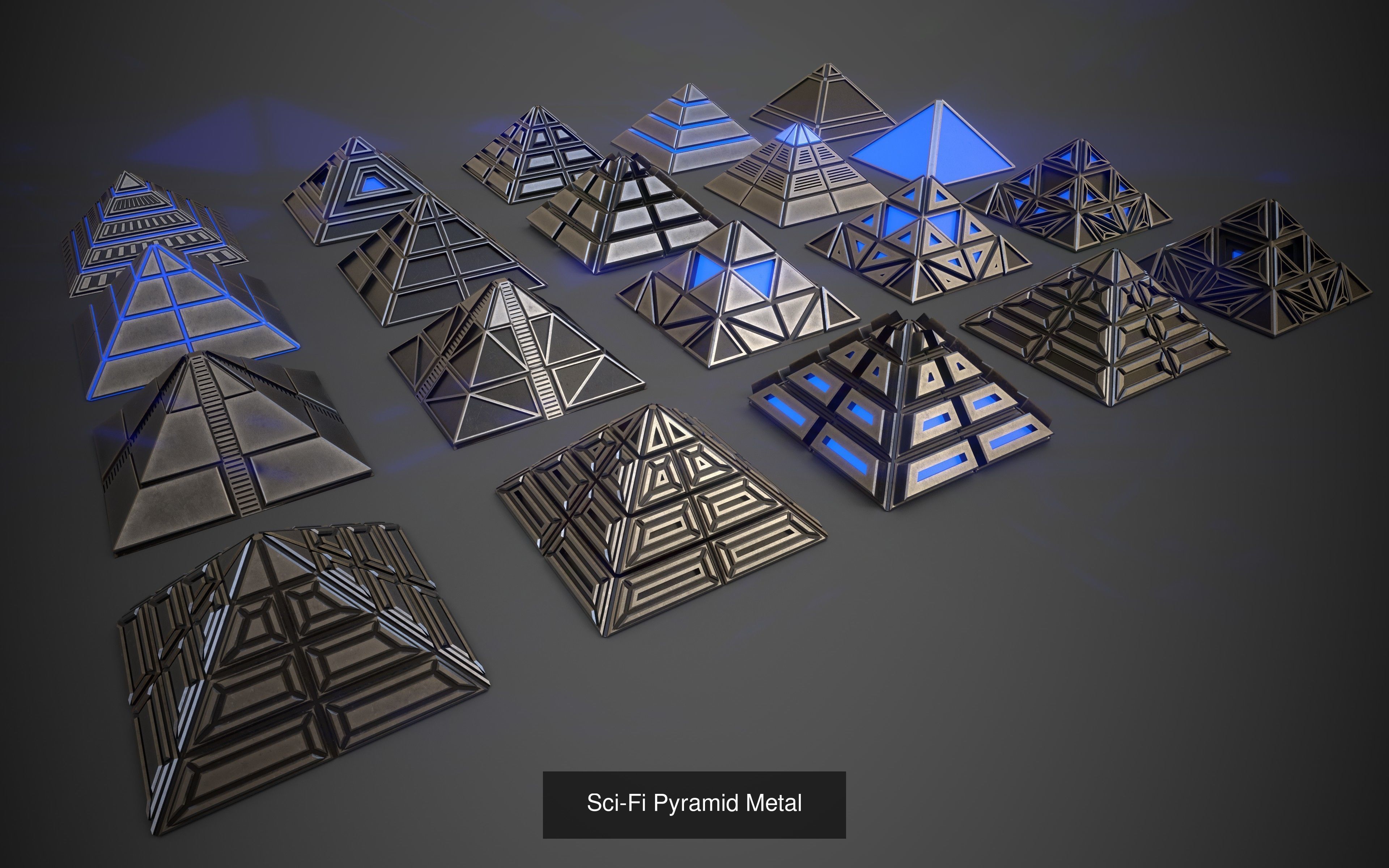 Sci-Fi Props PBR complete Collection with Game Packs _8