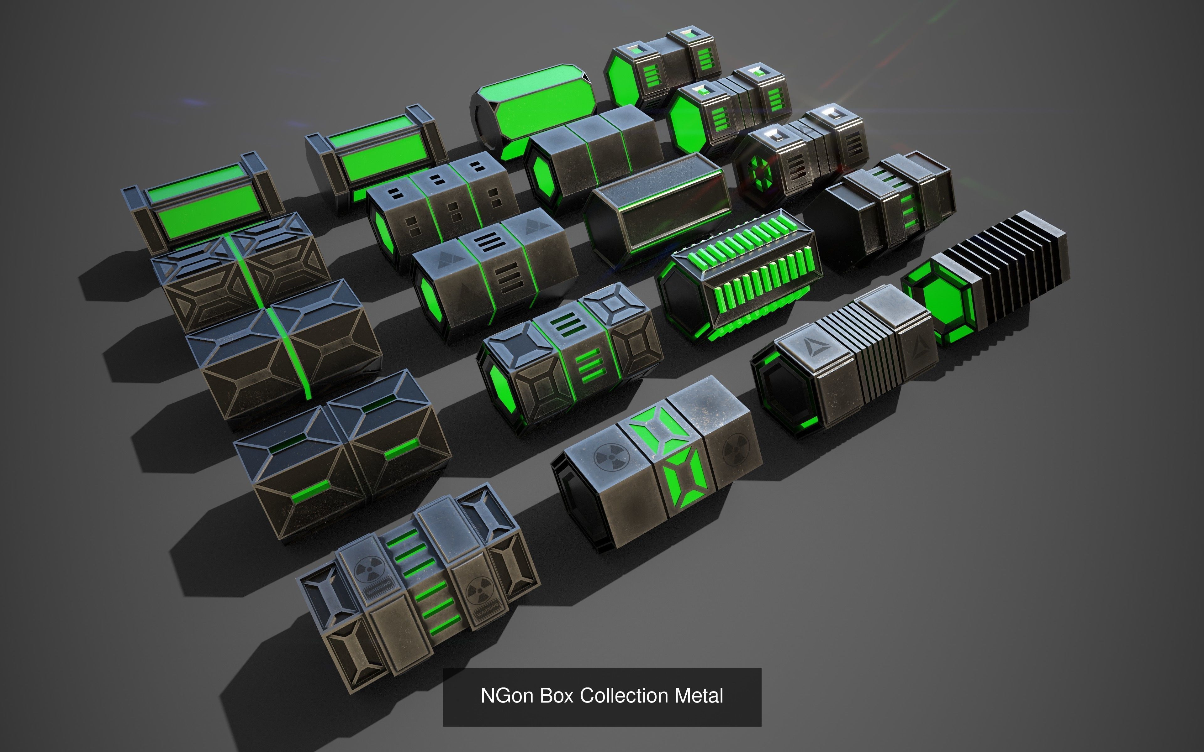 Sci-Fi Props PBR complete Collection with Game Packs _4